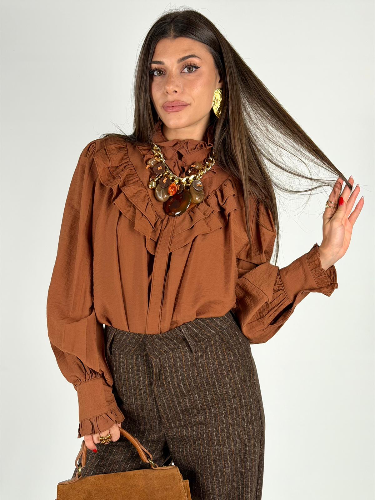 Camicia Agata coccio
