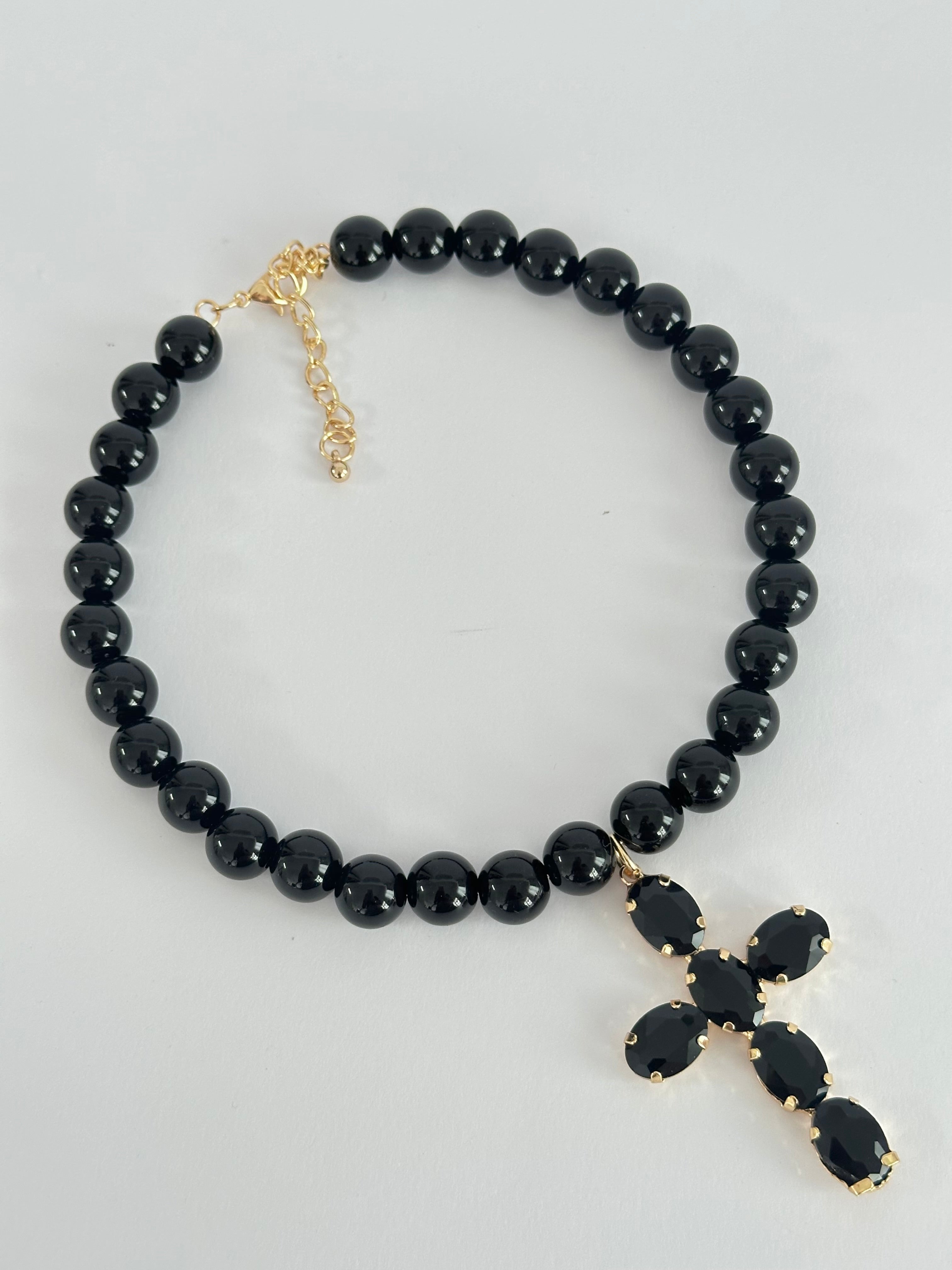 maxi Collana croce colorata