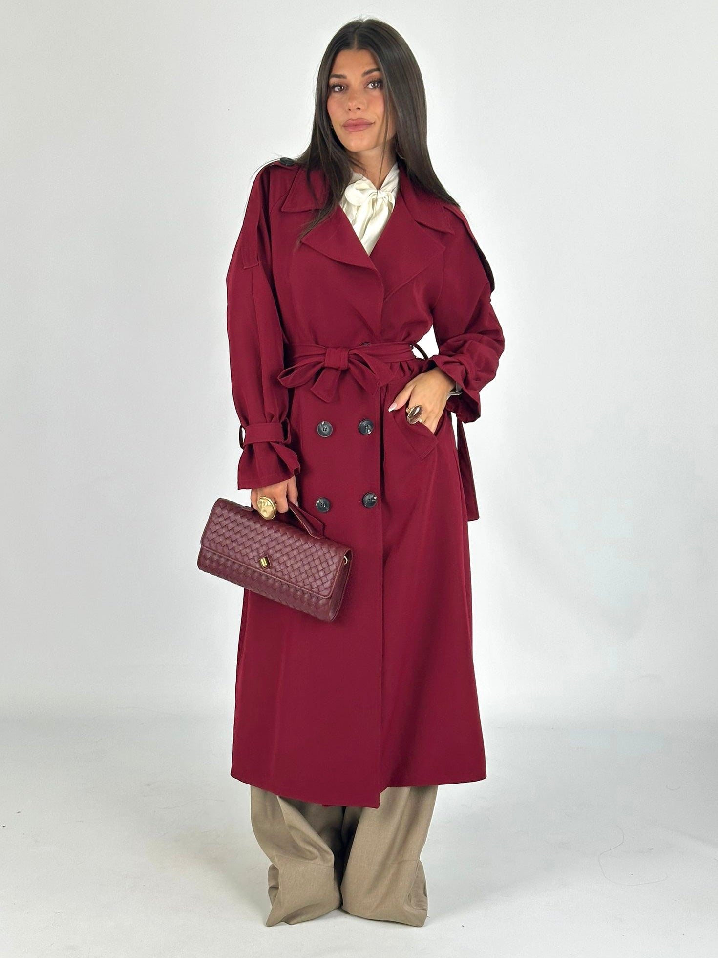 Trench New collection bordeaux