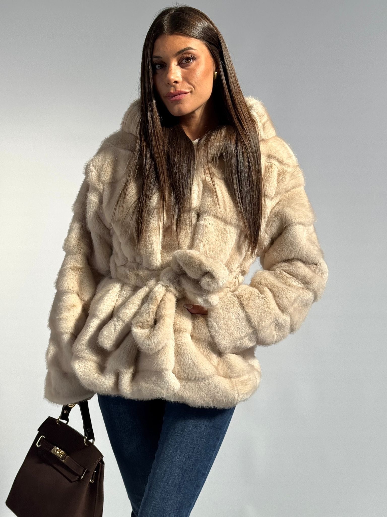 Pelliccia Yara beige