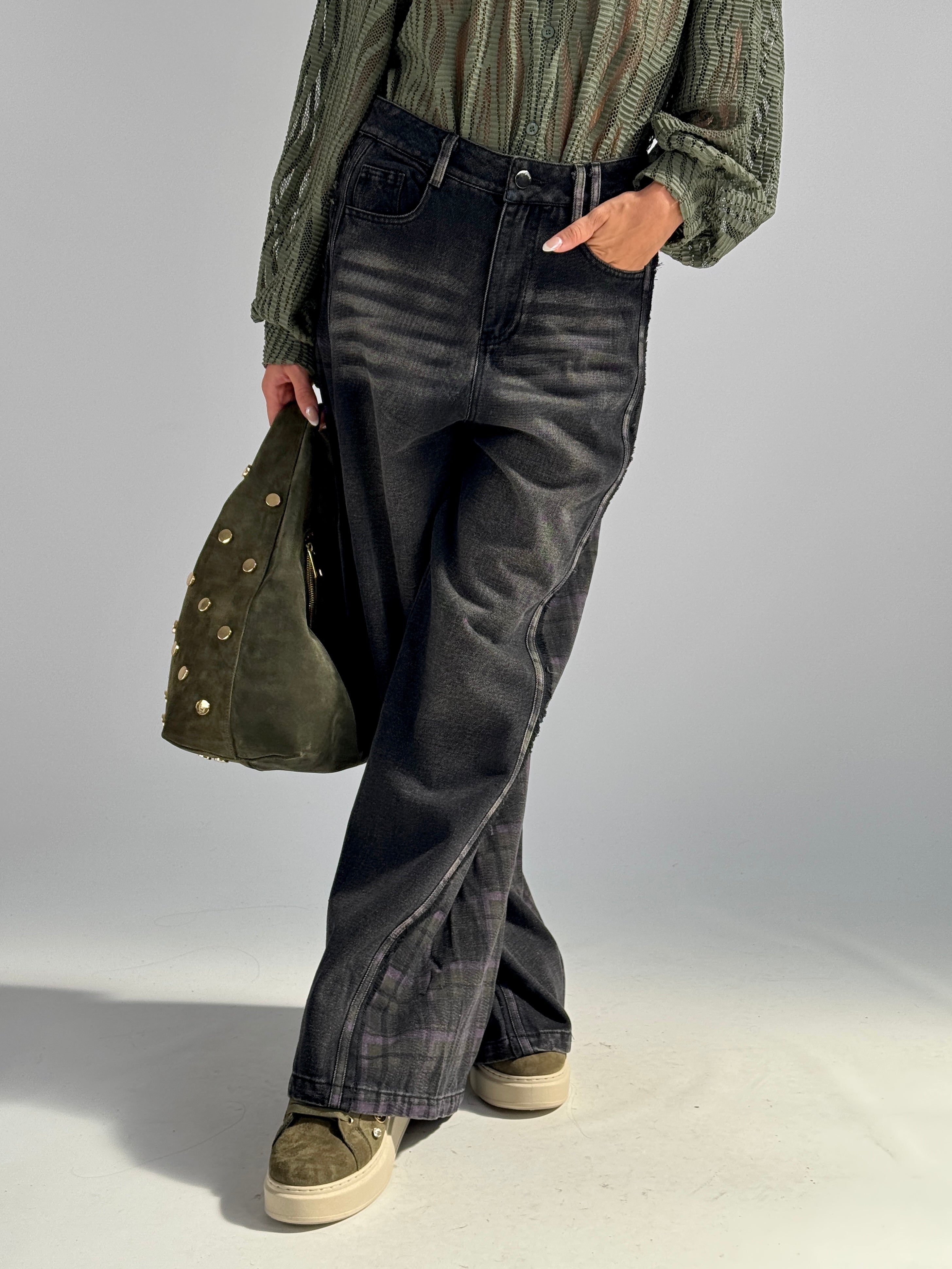 Jeans doppia fantasia