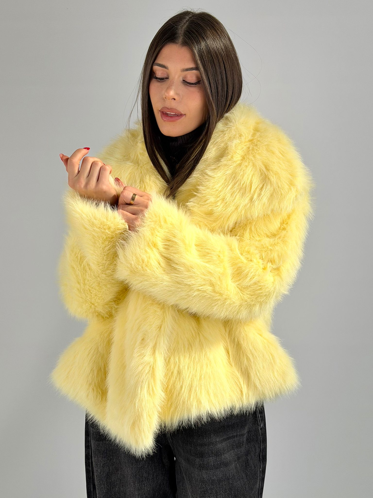 Pelliccia Gemma giallo