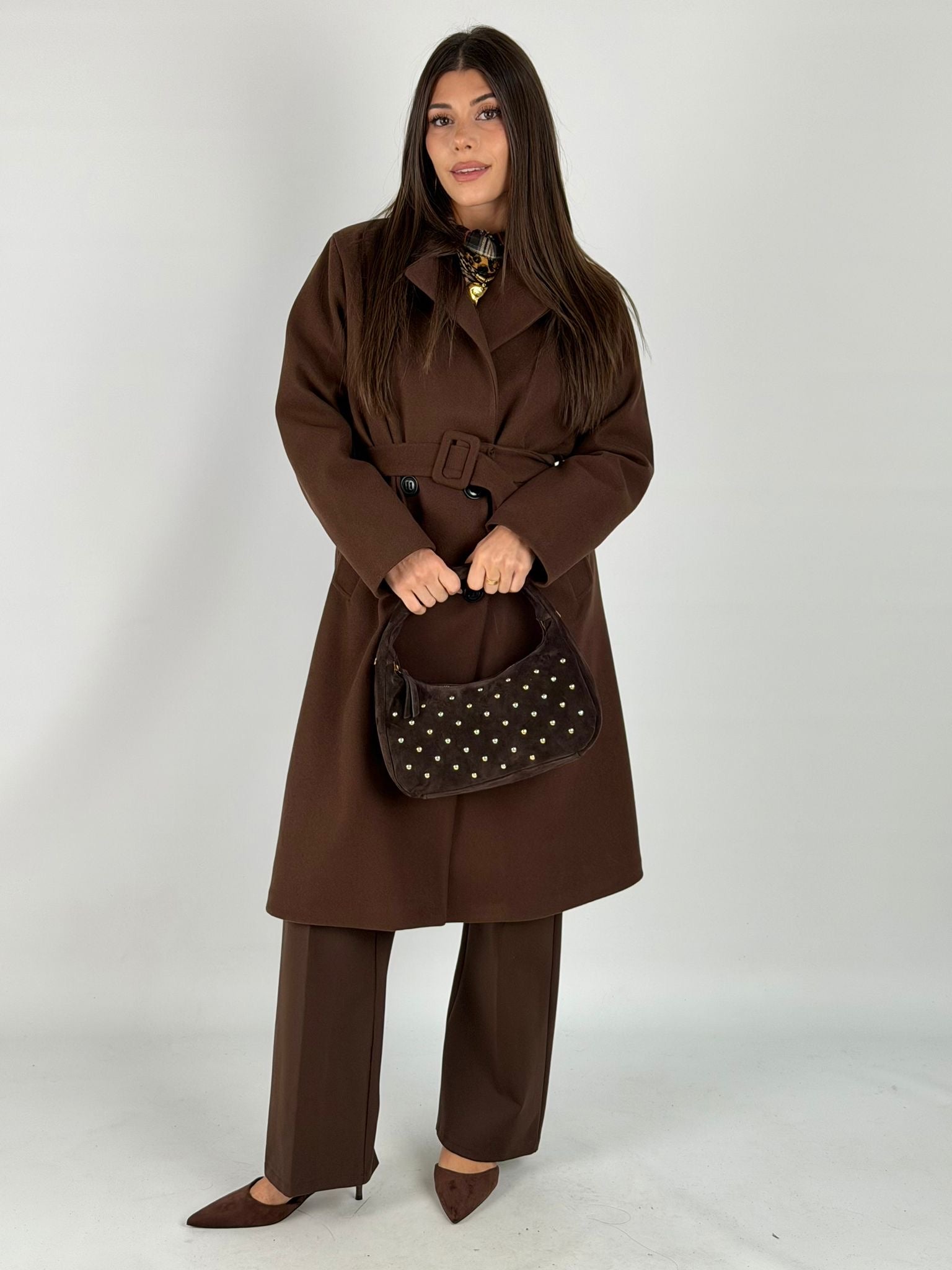 Maxi cappotto DESY moro