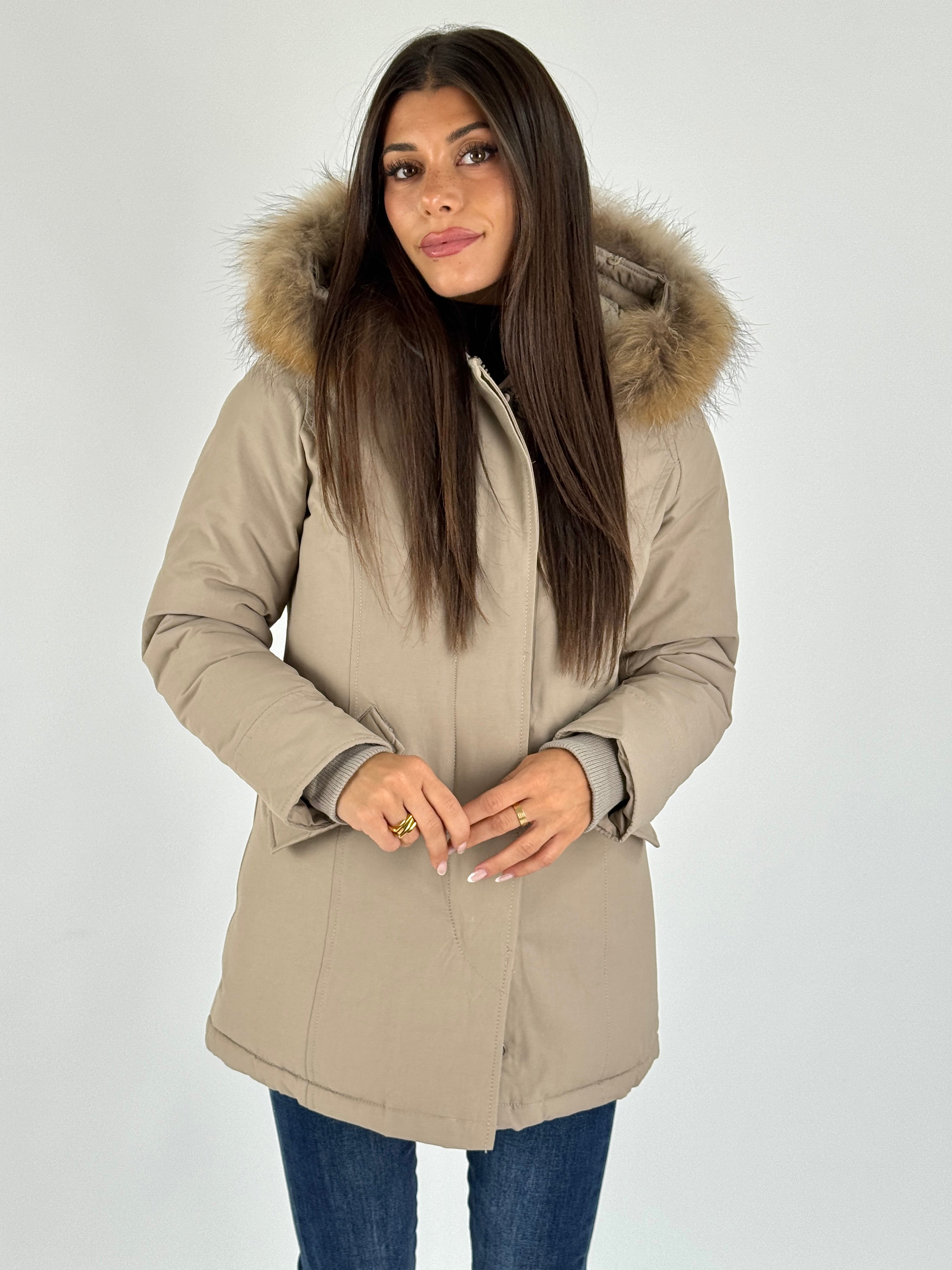 Giaccone Parka beige