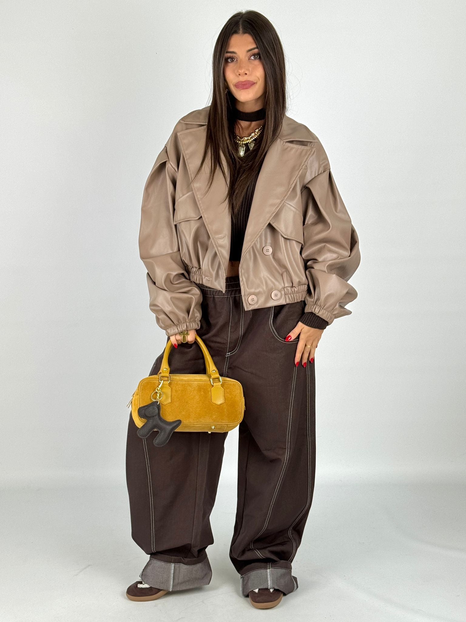 Bomber Olga beige