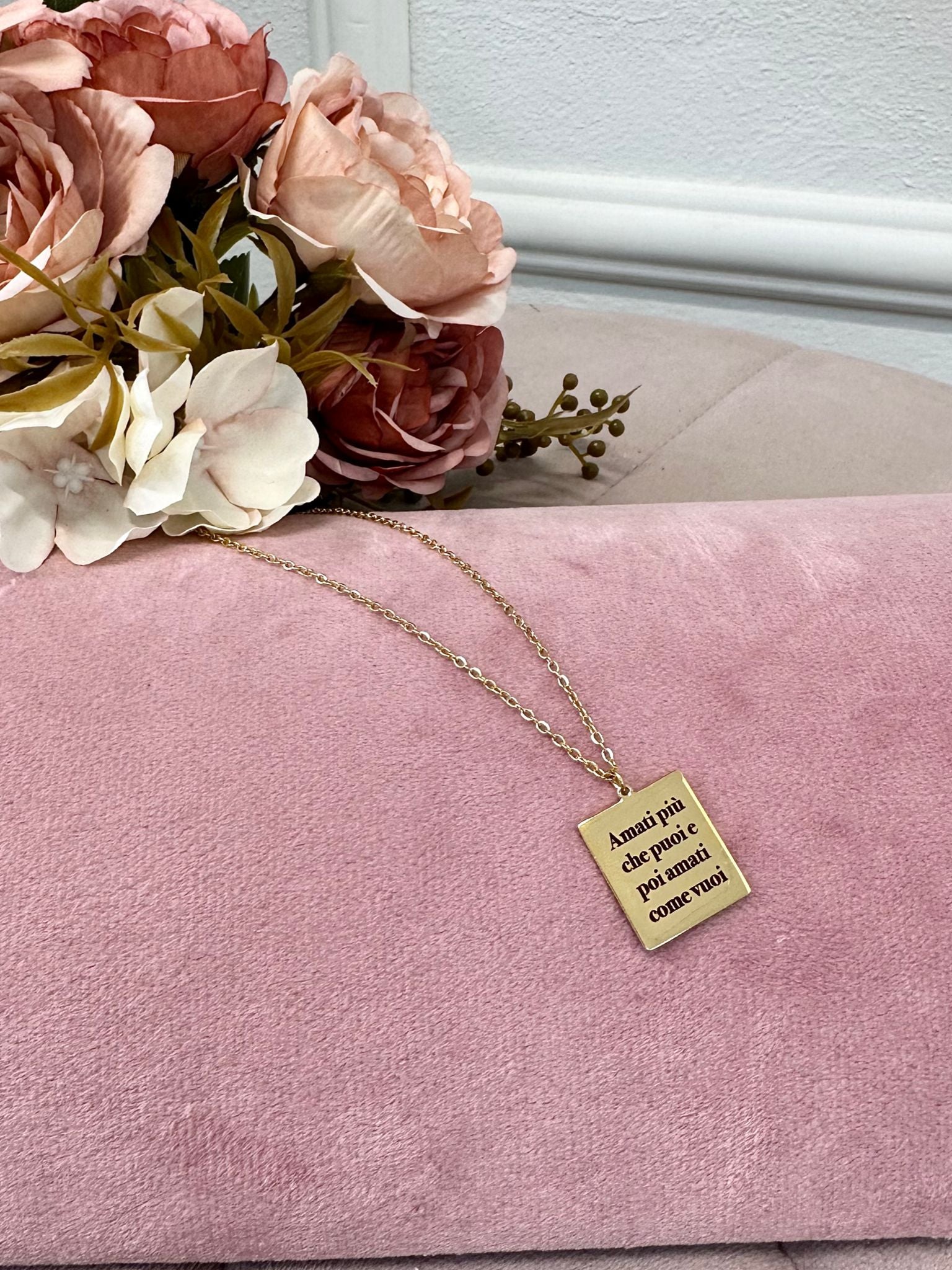 Collana placchetta personalizzabile
