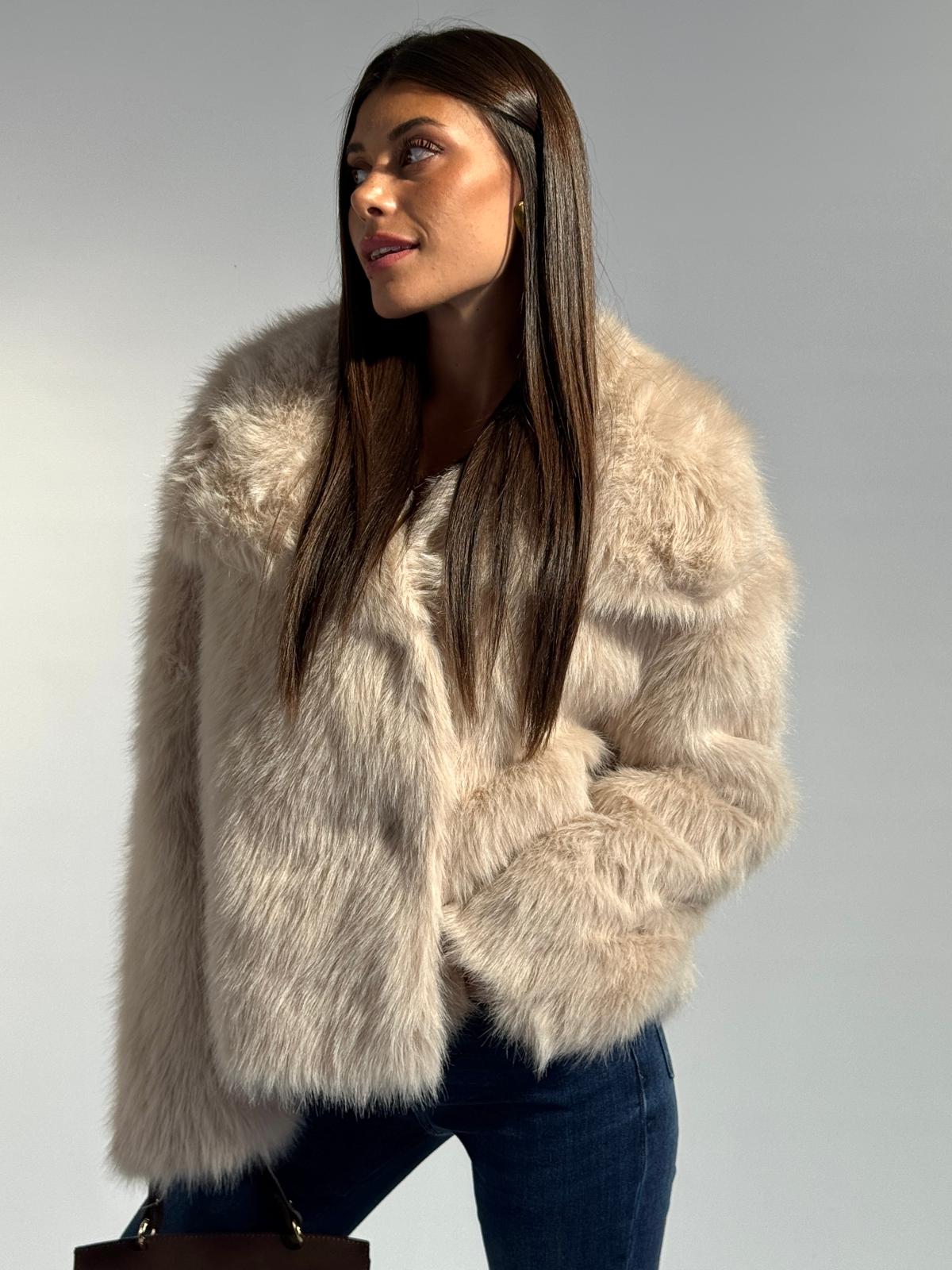 Pelliccia Gemma beige