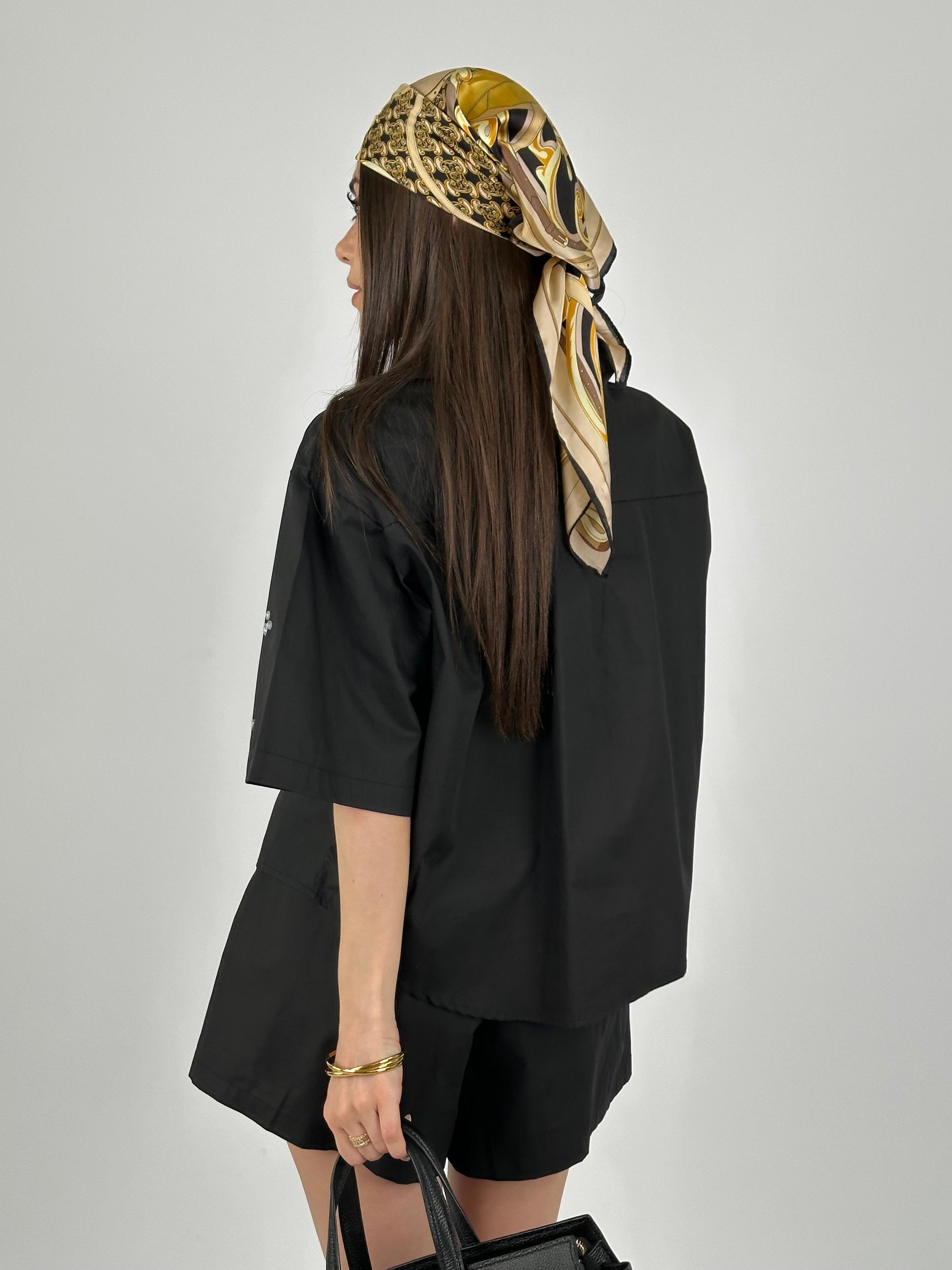 Camicia completo shining nero