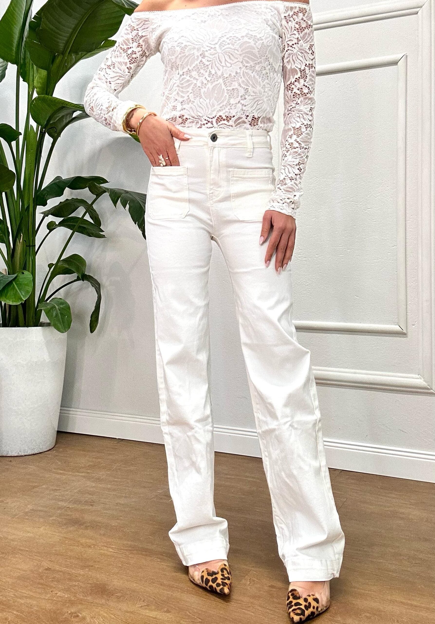 JEANS BELEN 389 bianco