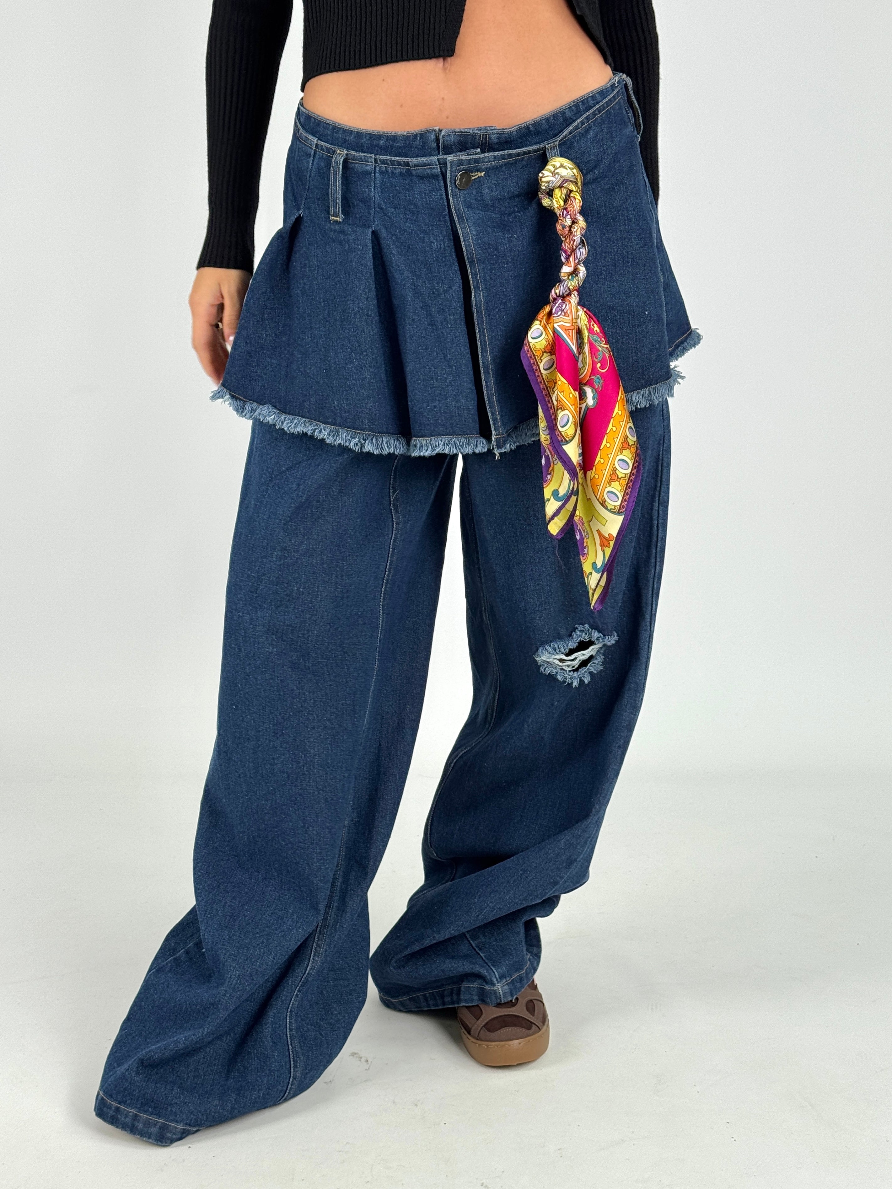 Jeans gonnellino