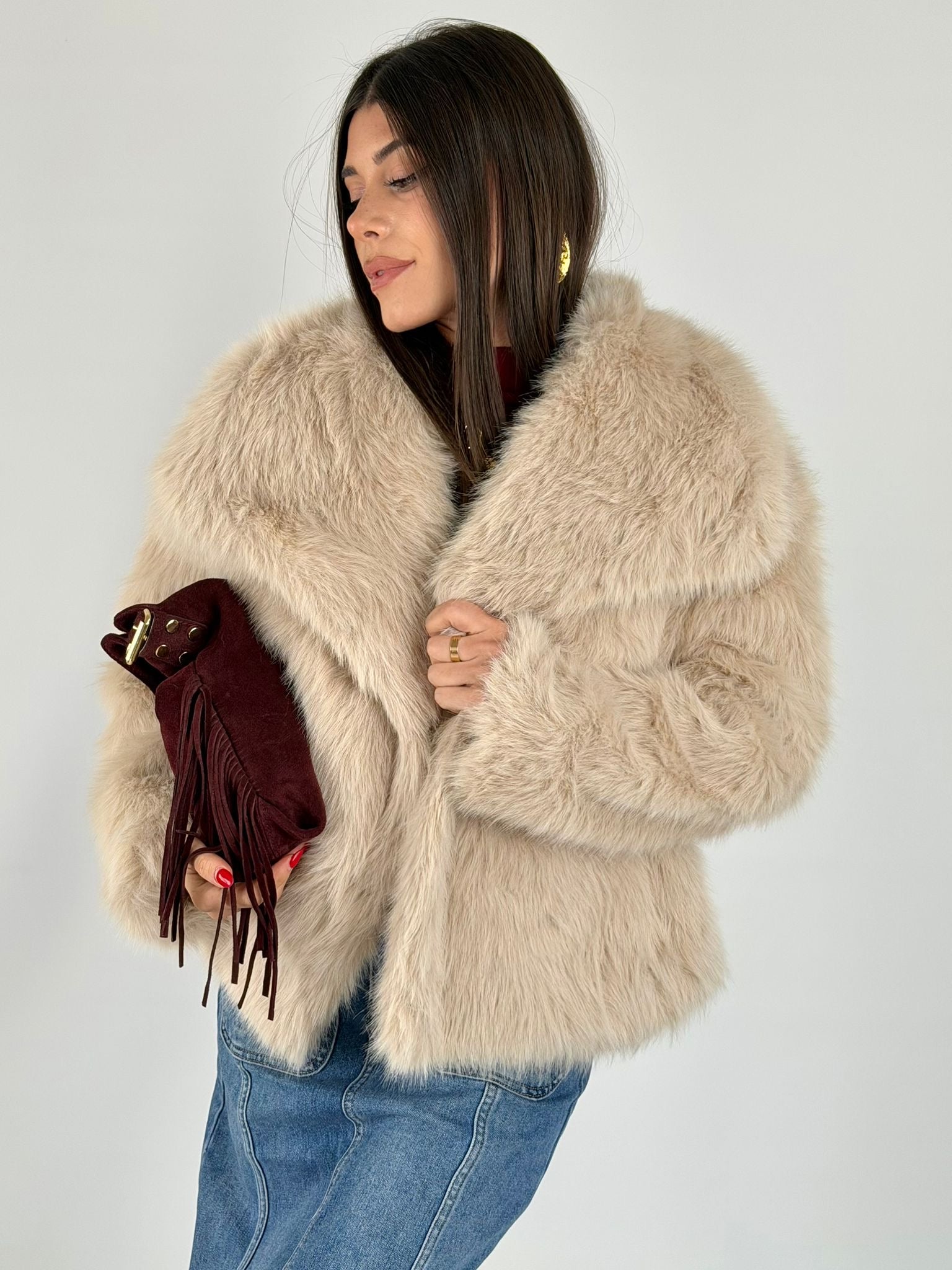 Pelliccia Gemma beige