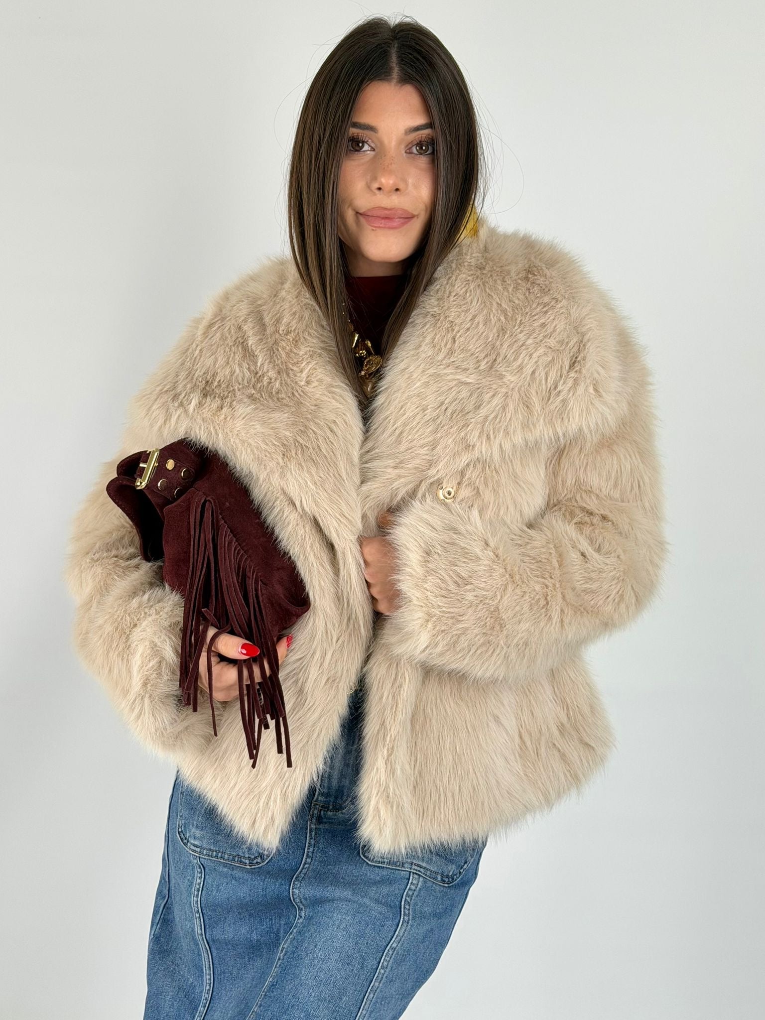Pelliccia Gemma beige
