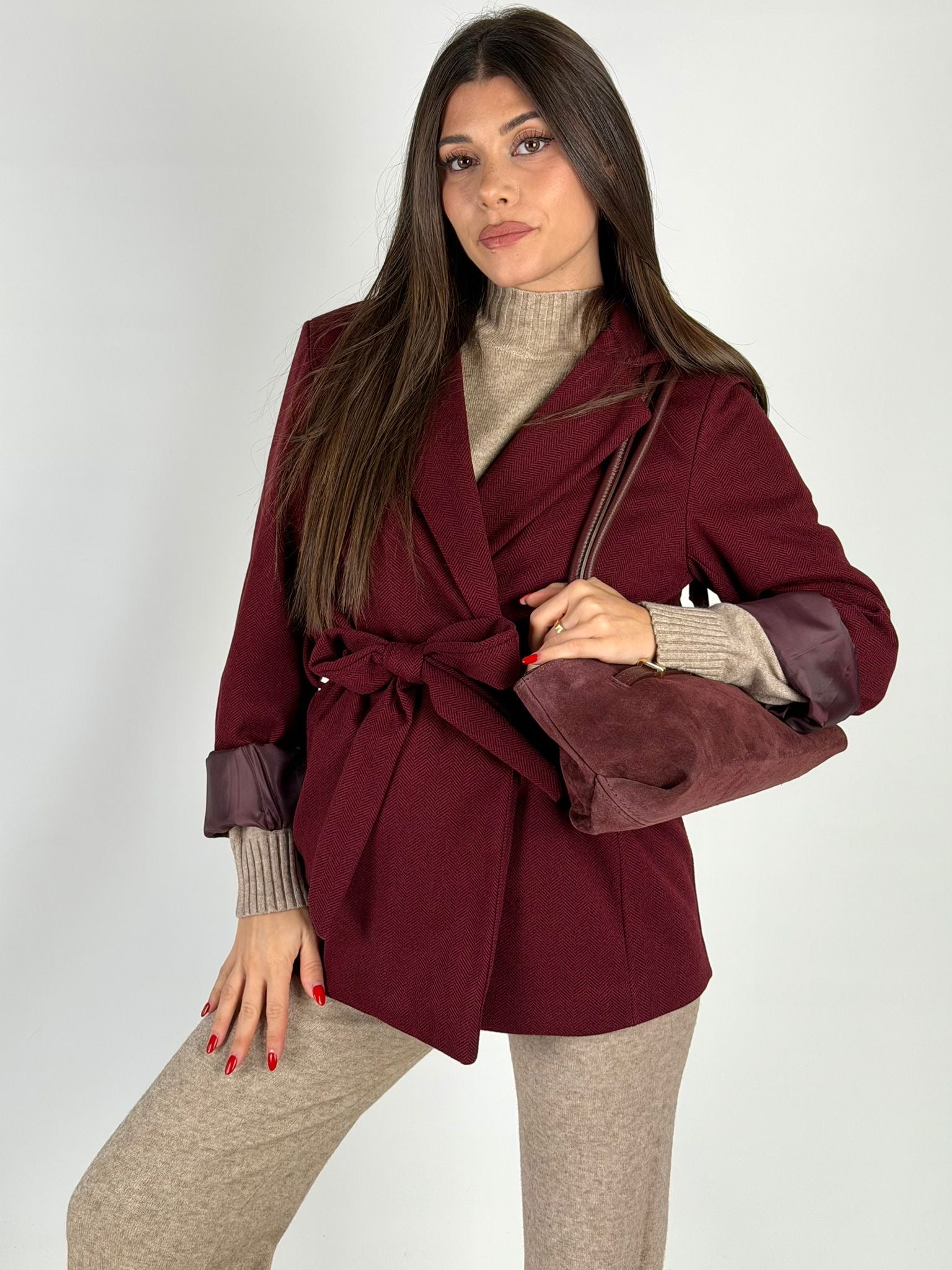 Cappotto Deep Bordeaux
