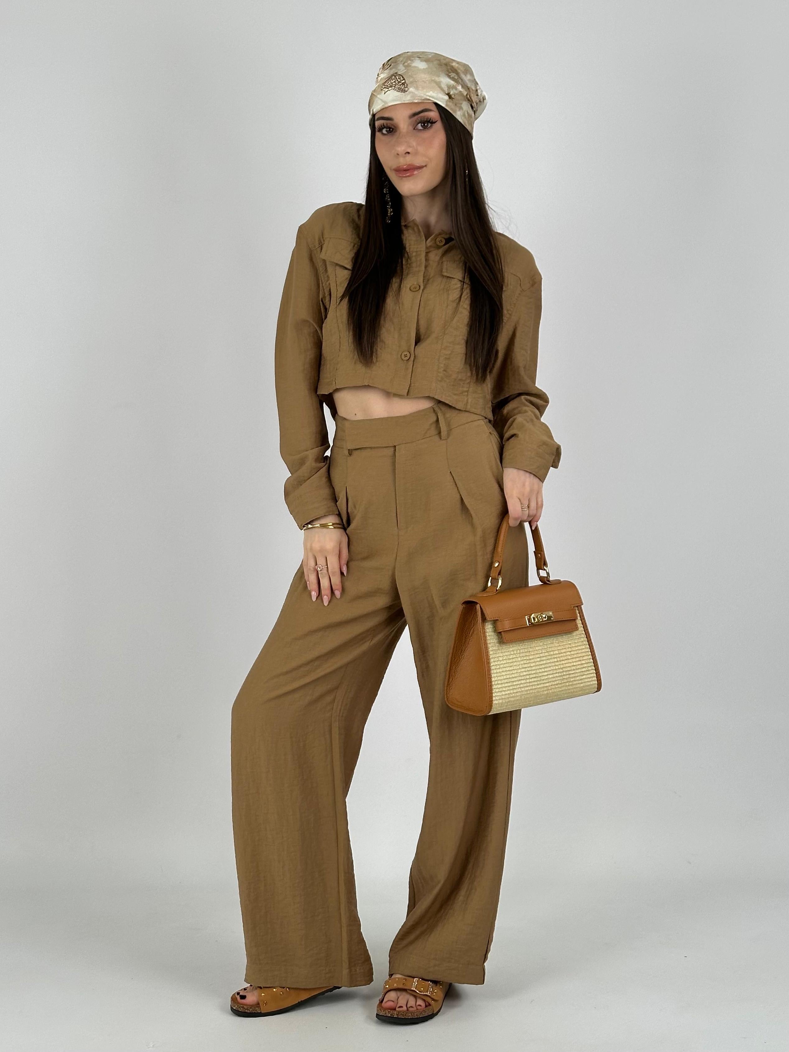 Camicia completo adele tabacco