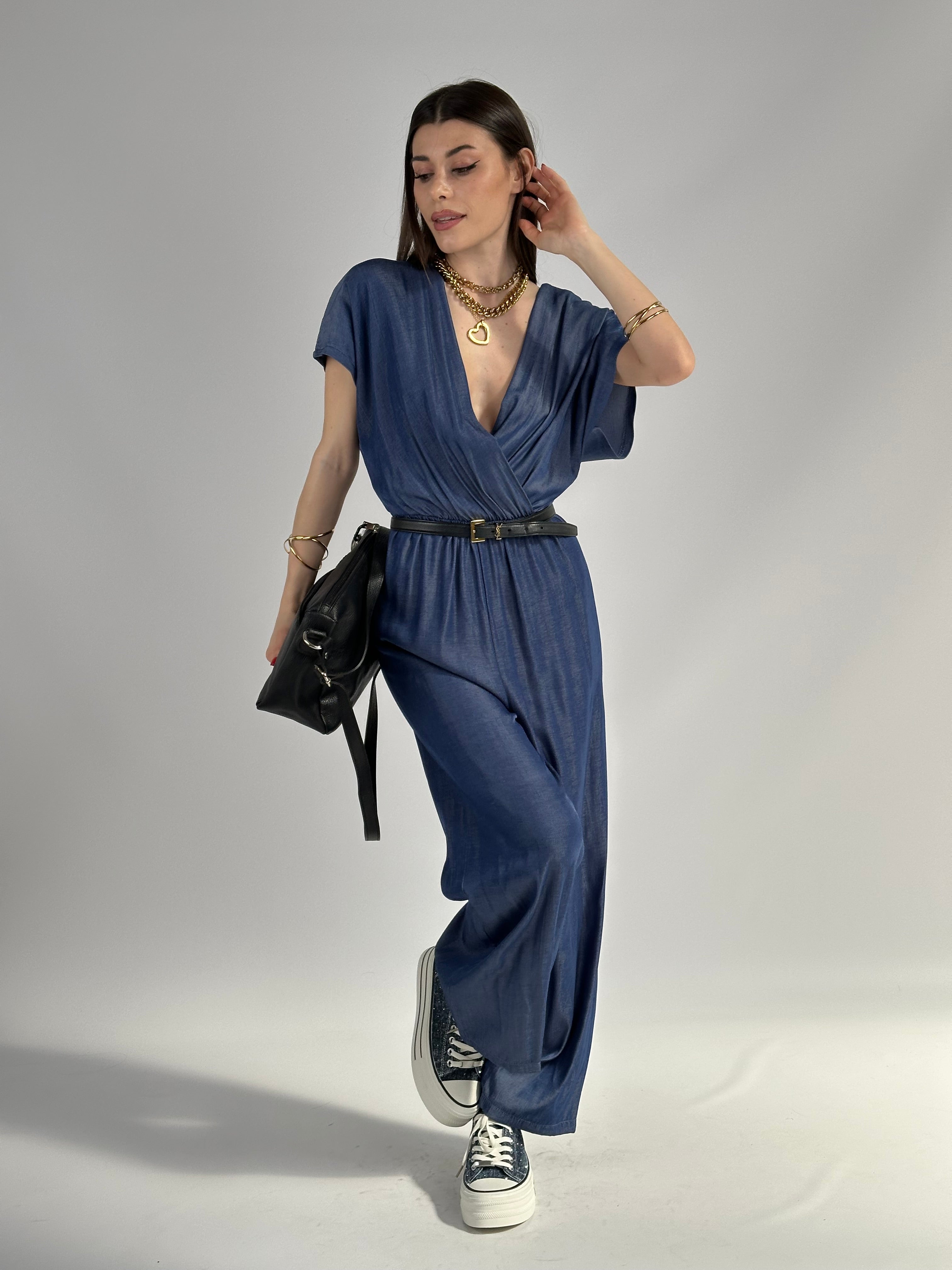 Tuta everyday denim blu