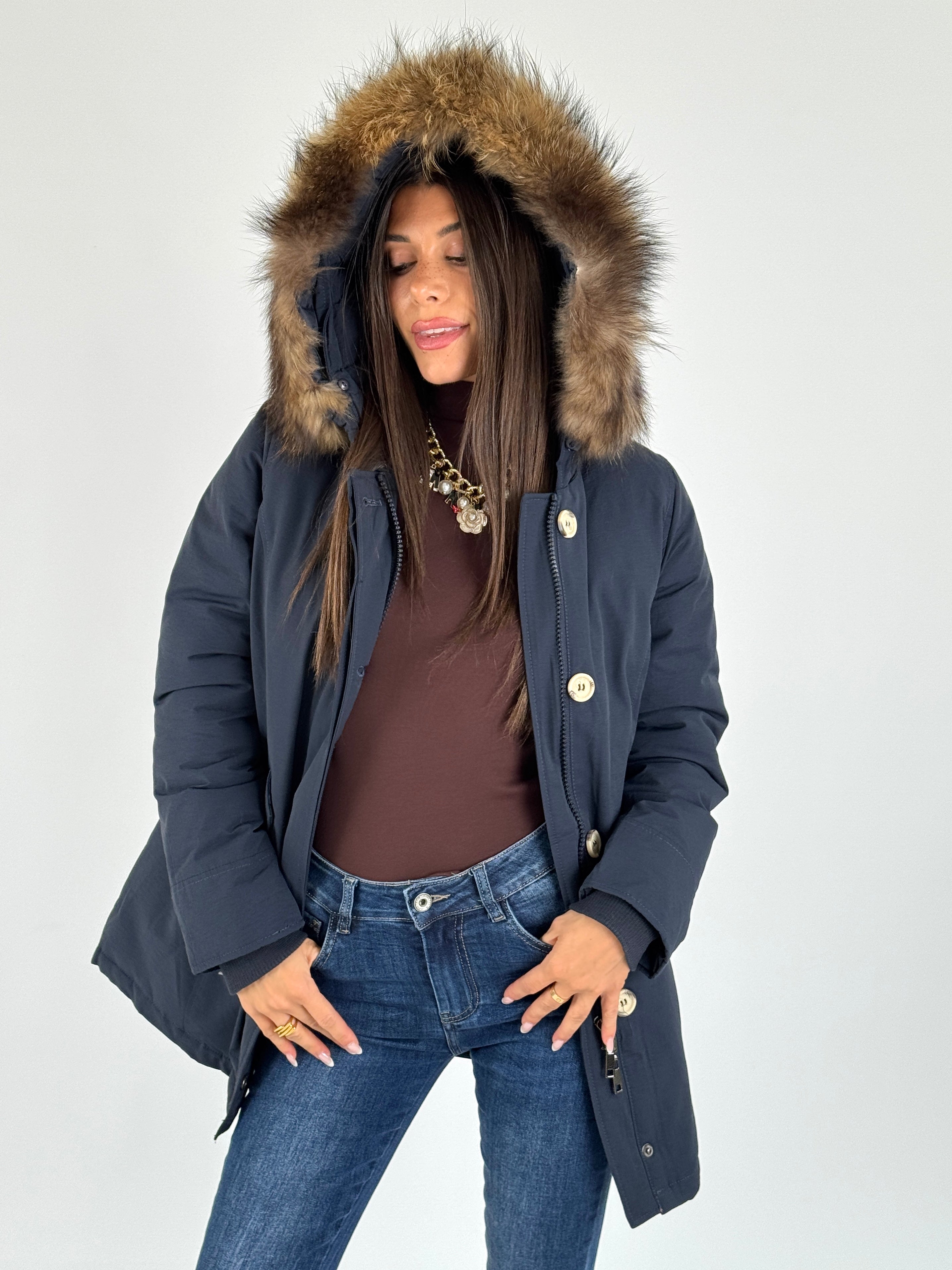 Giaccone Parka blu