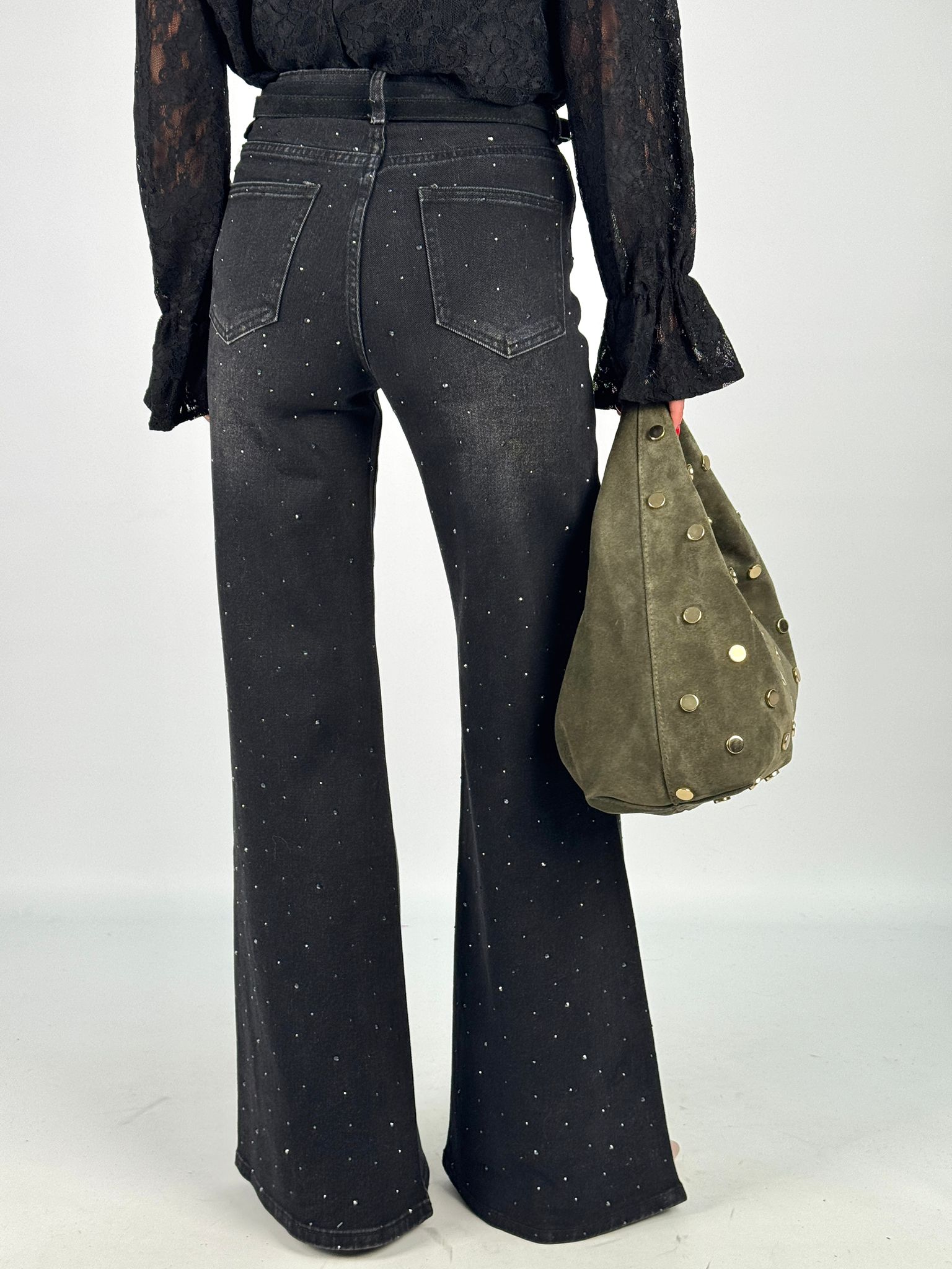 Jeans shining nero