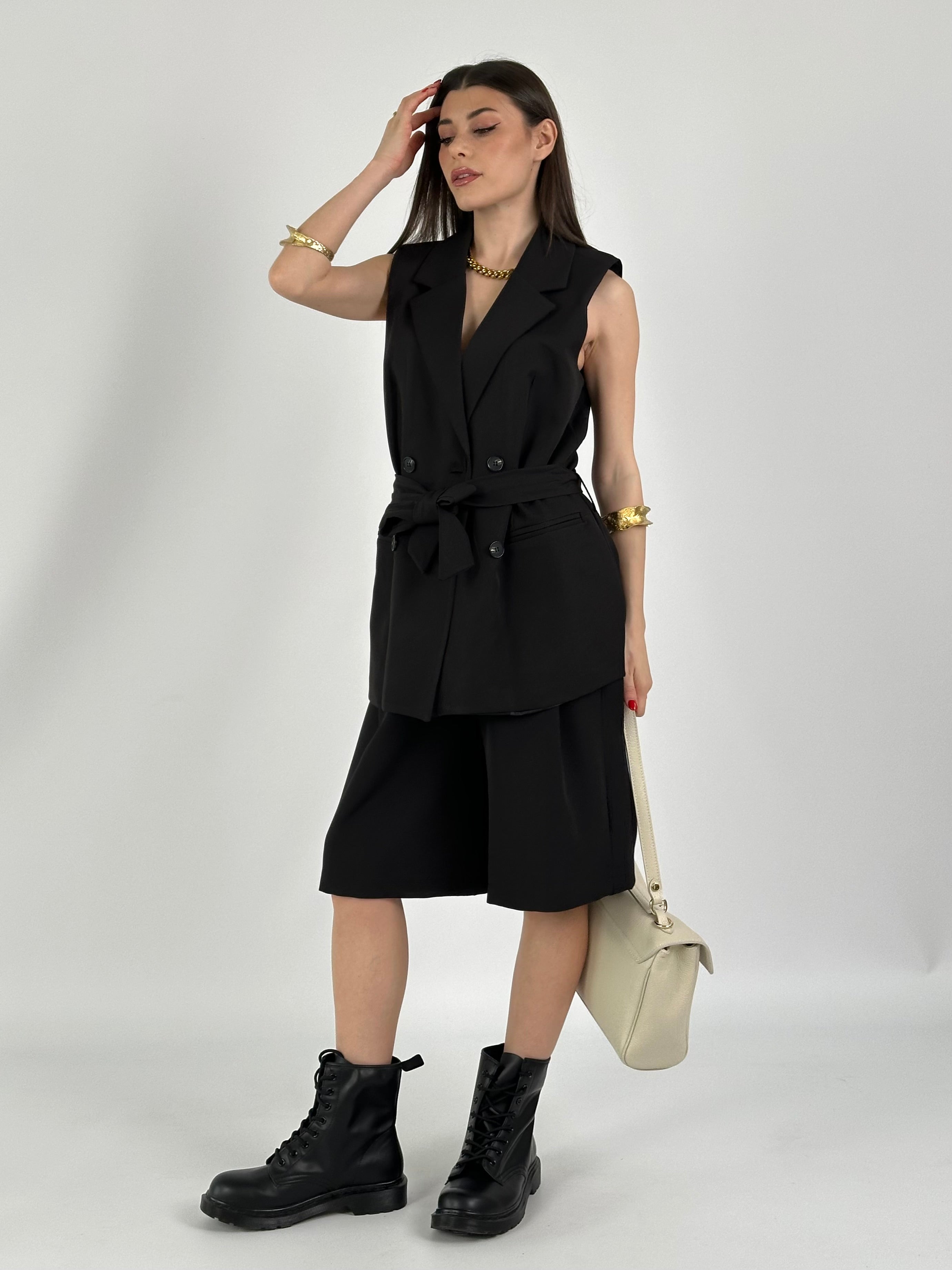 Pantalone Bermuda Julia nero