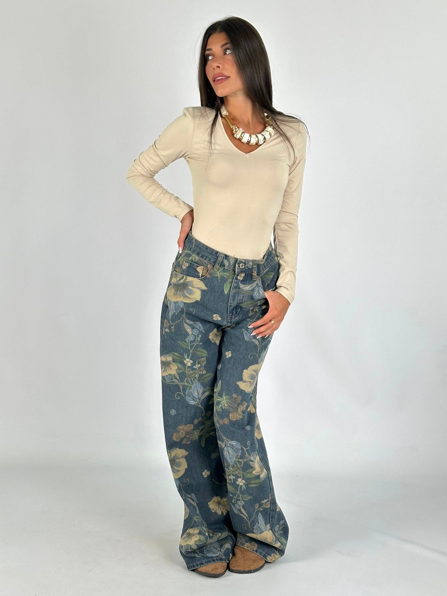 Jeans Floreale