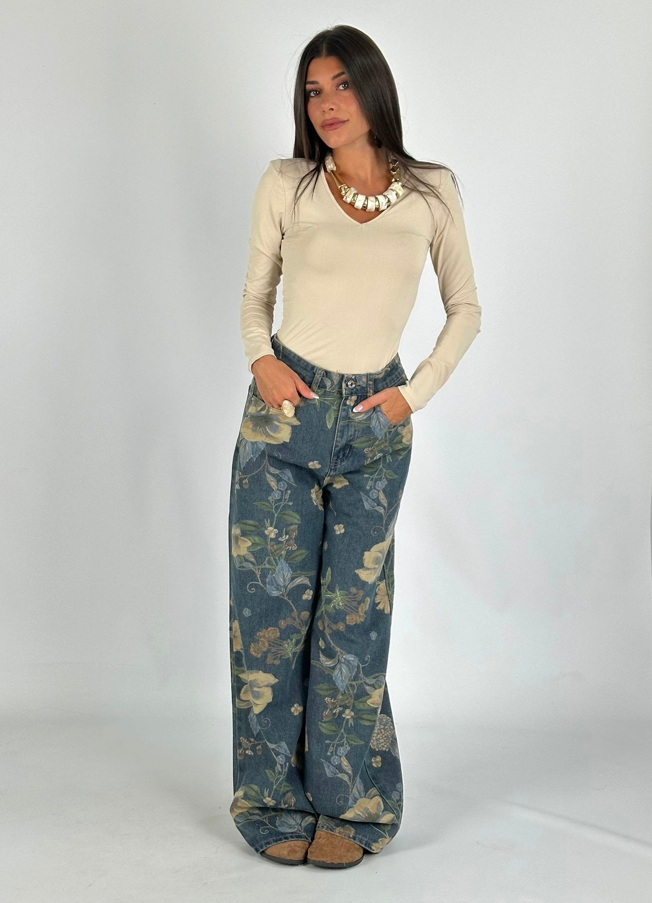 Jeans Floreale