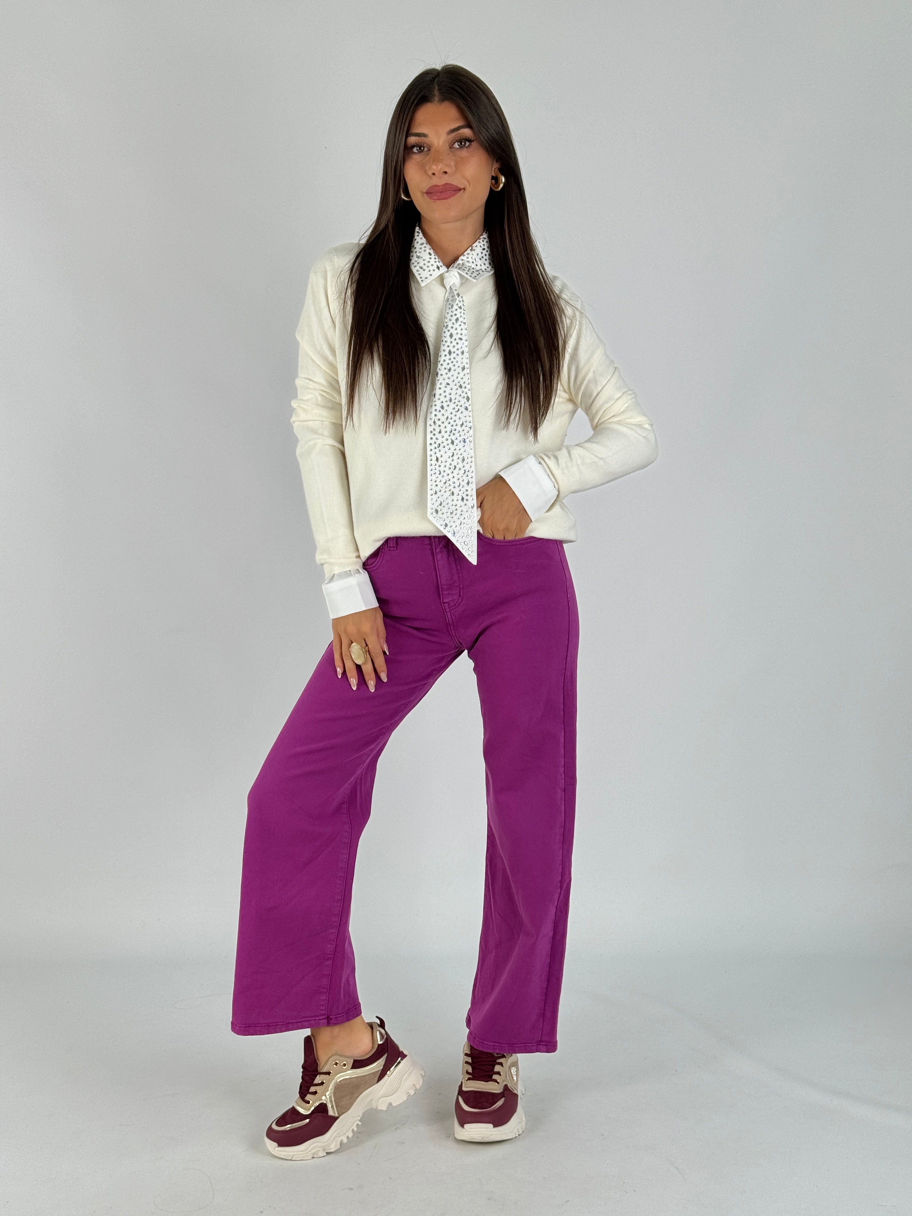 Jeans Vicy malva