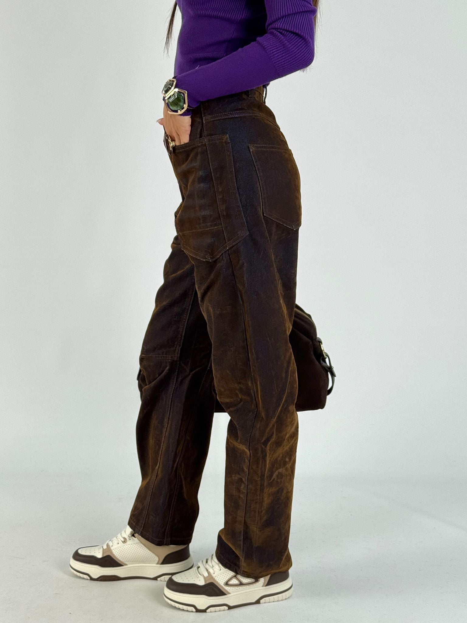 Jeans senape
