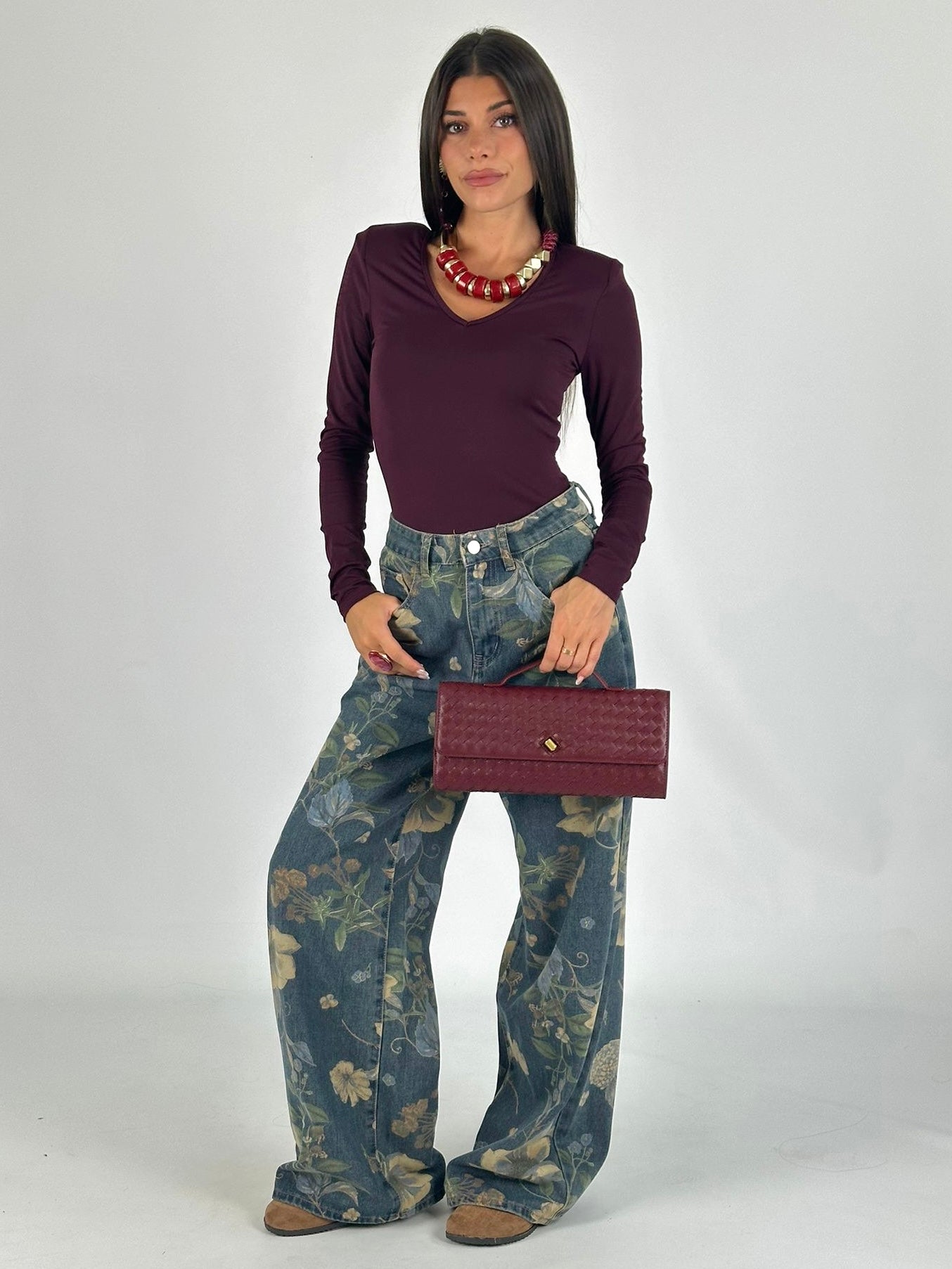 Borsa Catia bordeaux