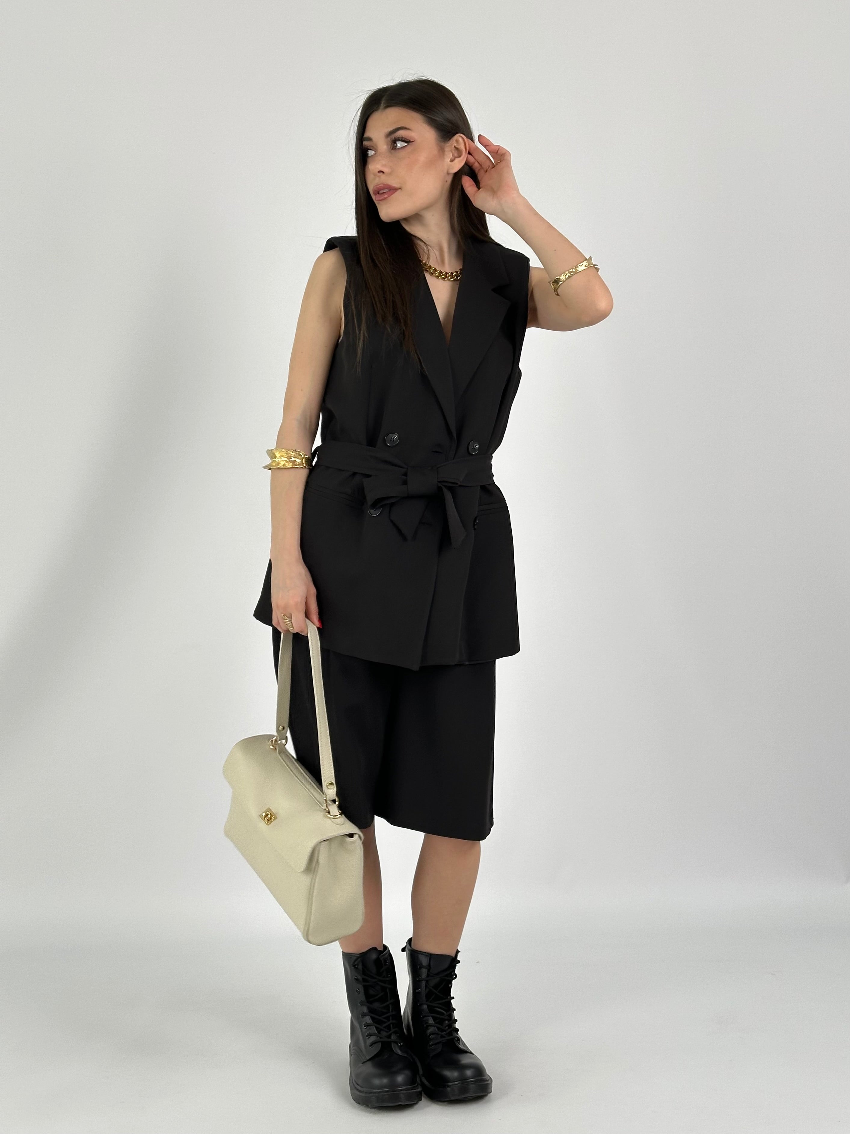 Pantalone Bermuda Julia nero