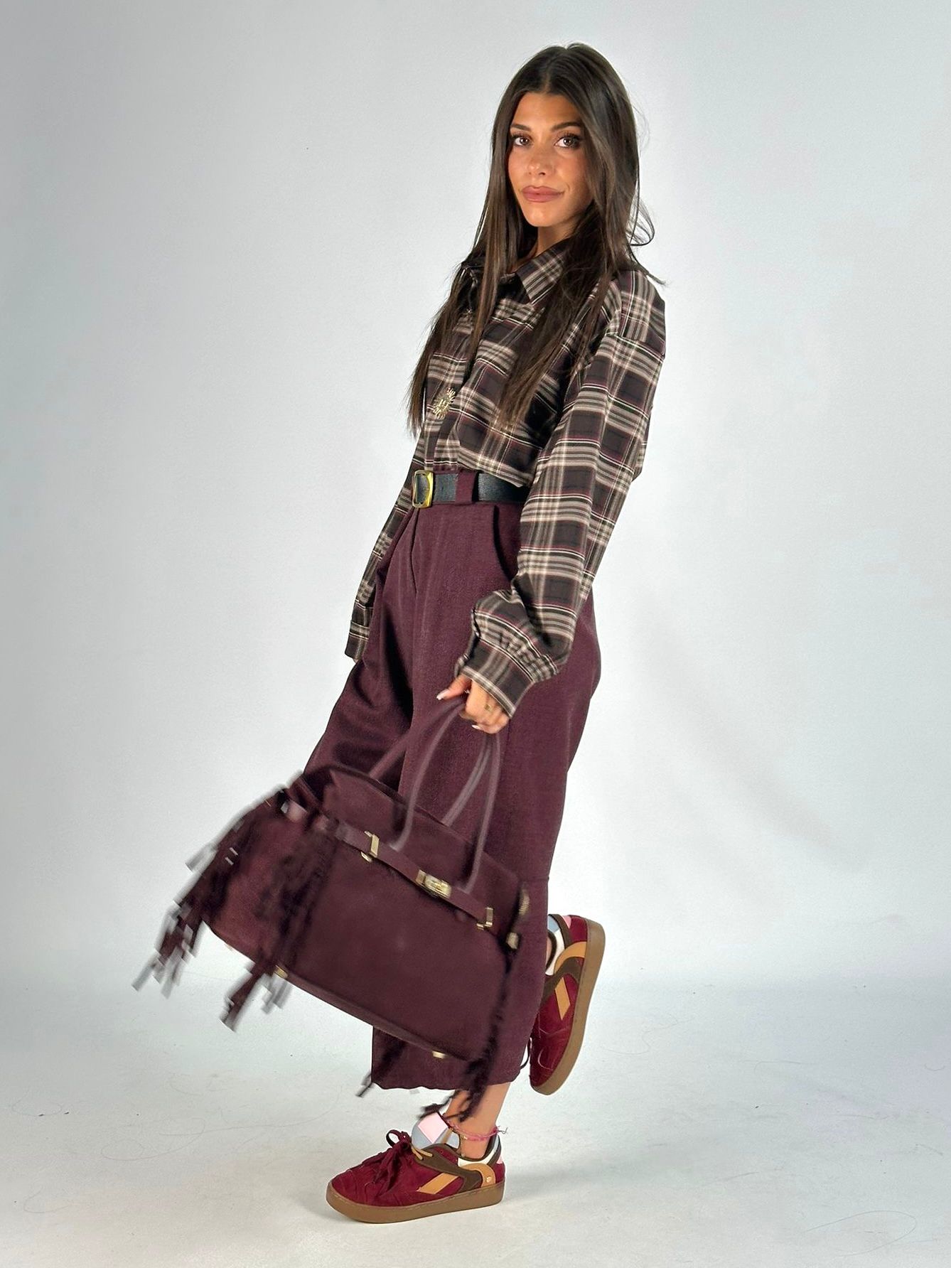 Pantalone aladino bordeaux