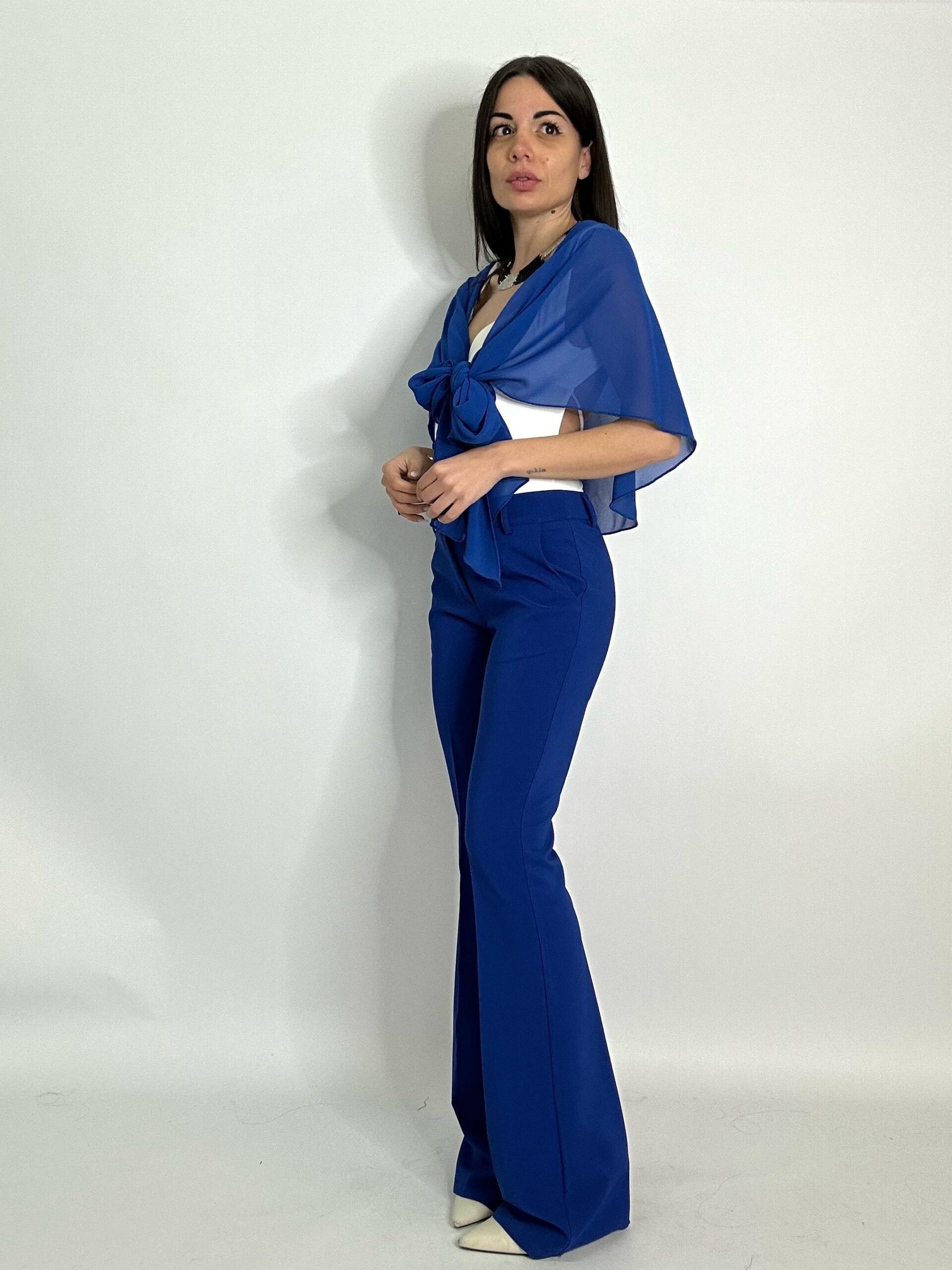 PANTALONE JULIA 789 blu elettrico