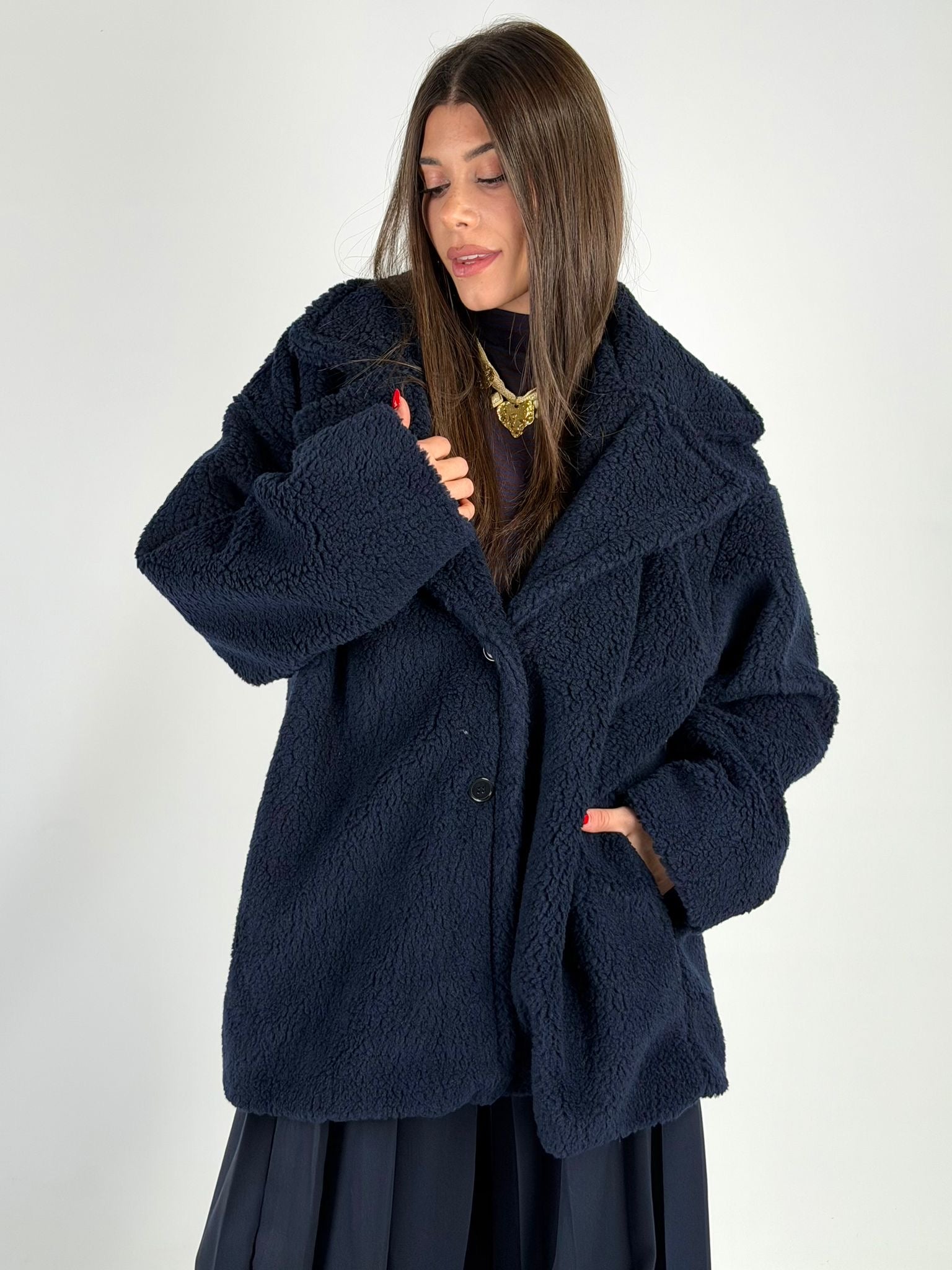Teddy 3/4 Moira blu