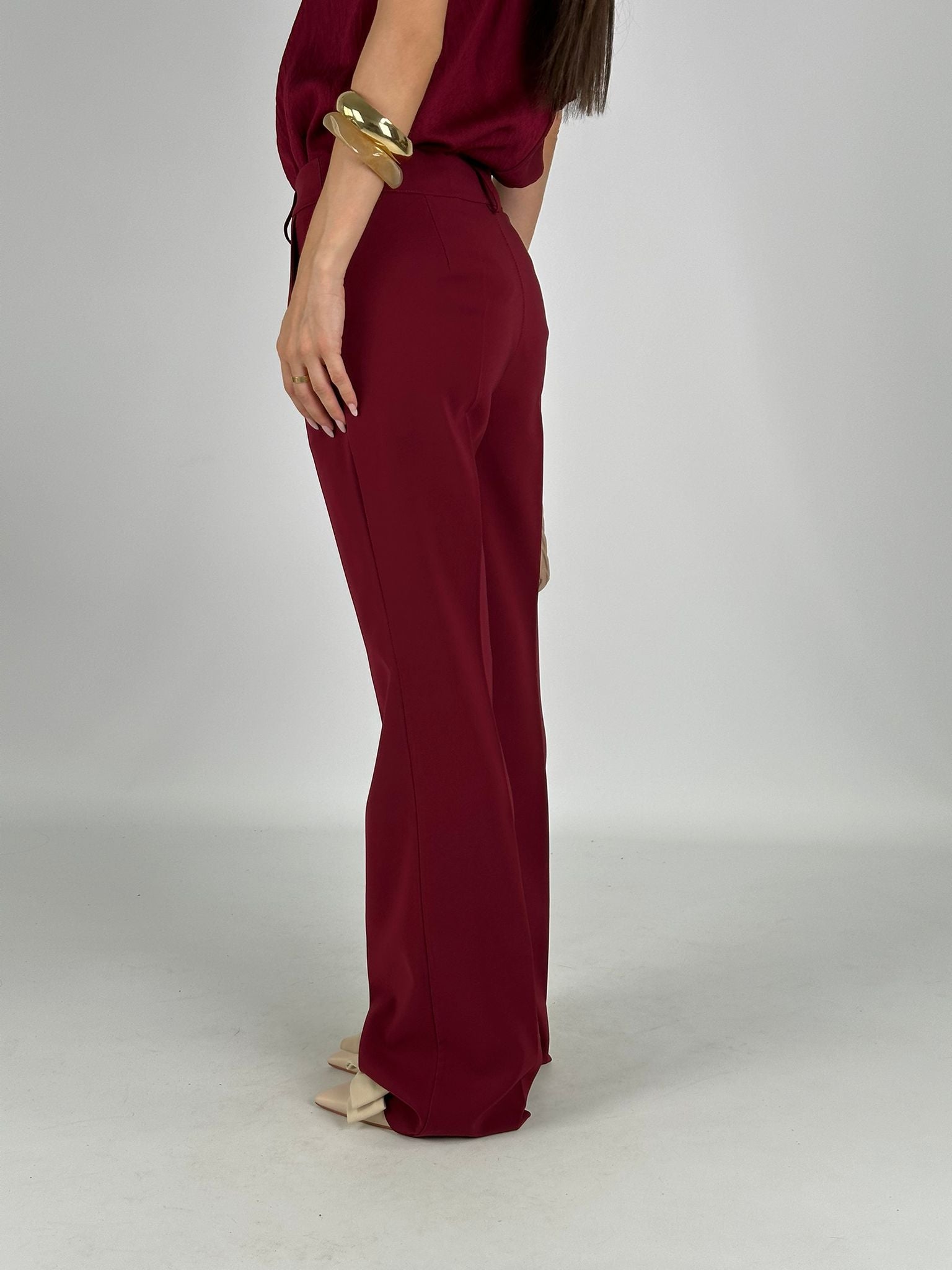 Pantalone Julia bordeaux