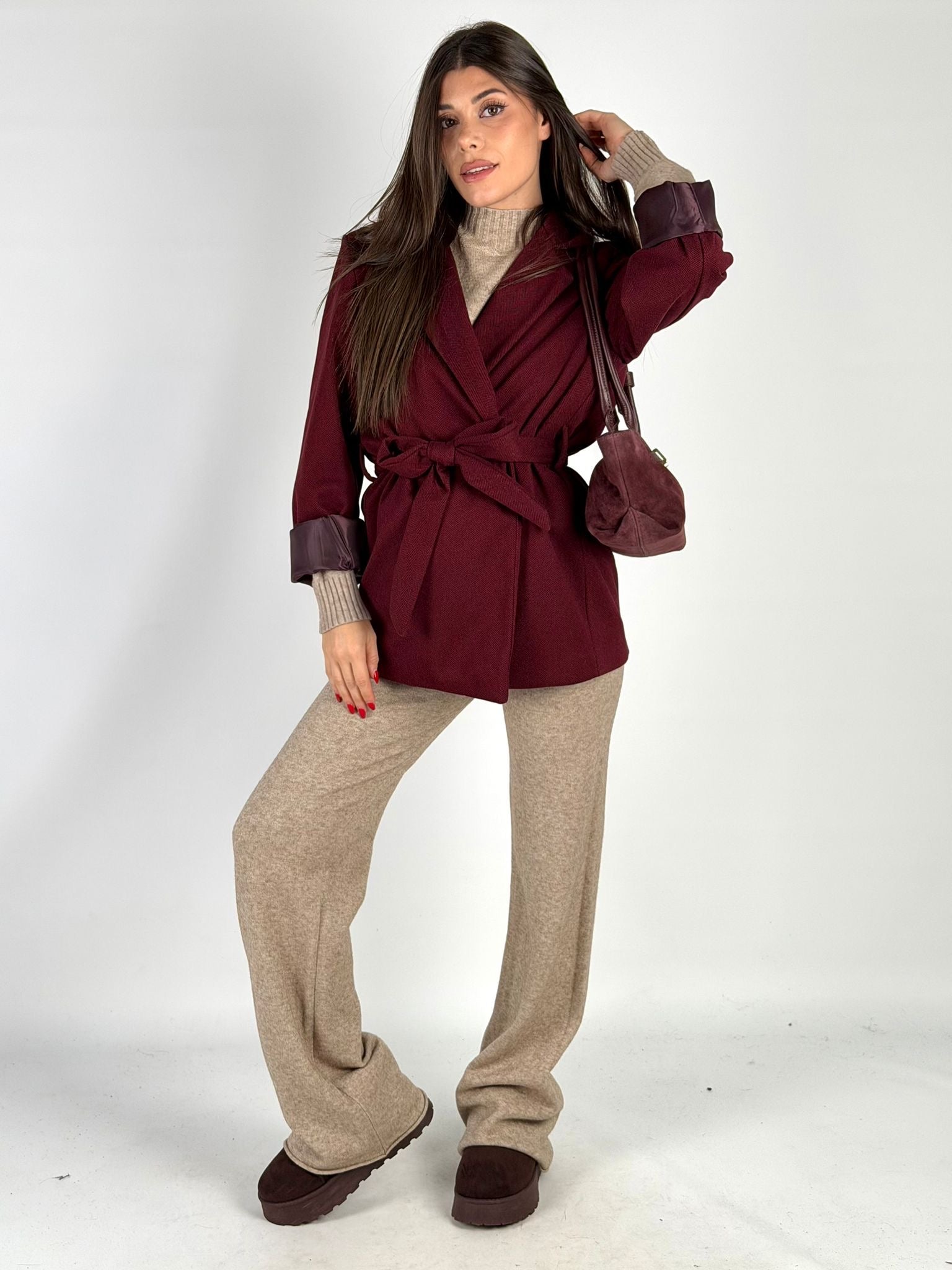 Cappotto Deep Bordeaux