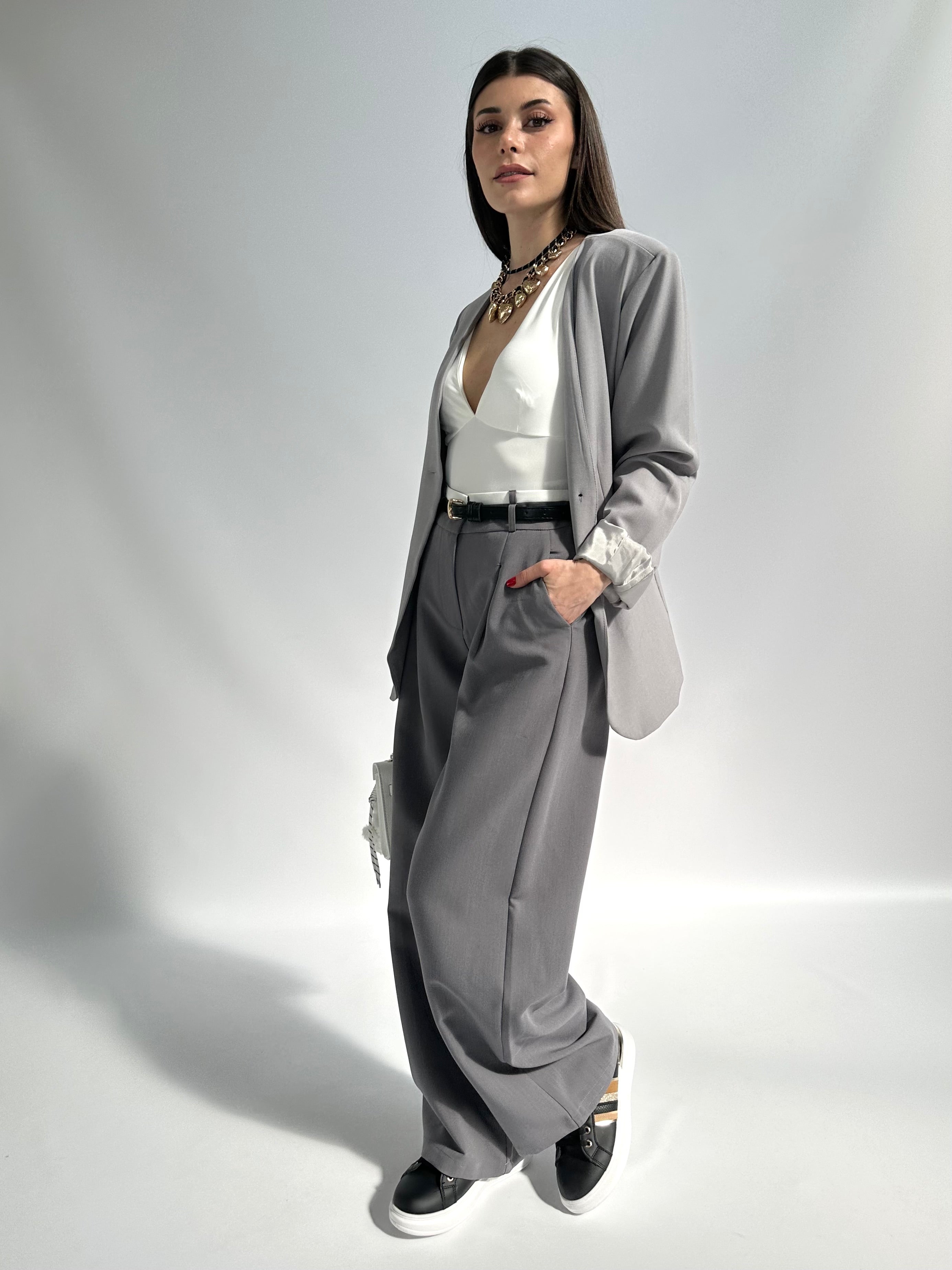 Pantalone palazzo grigio Giuly