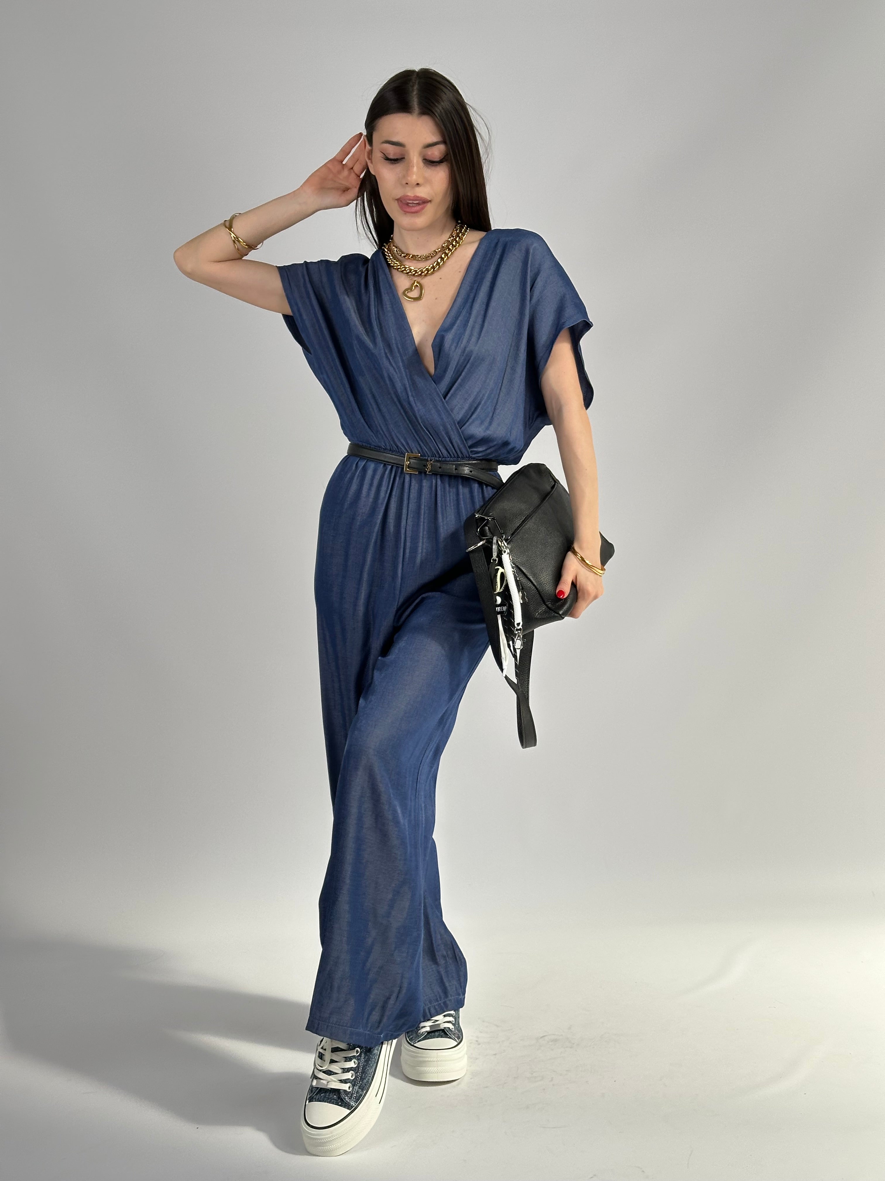 Tuta everyday denim blu