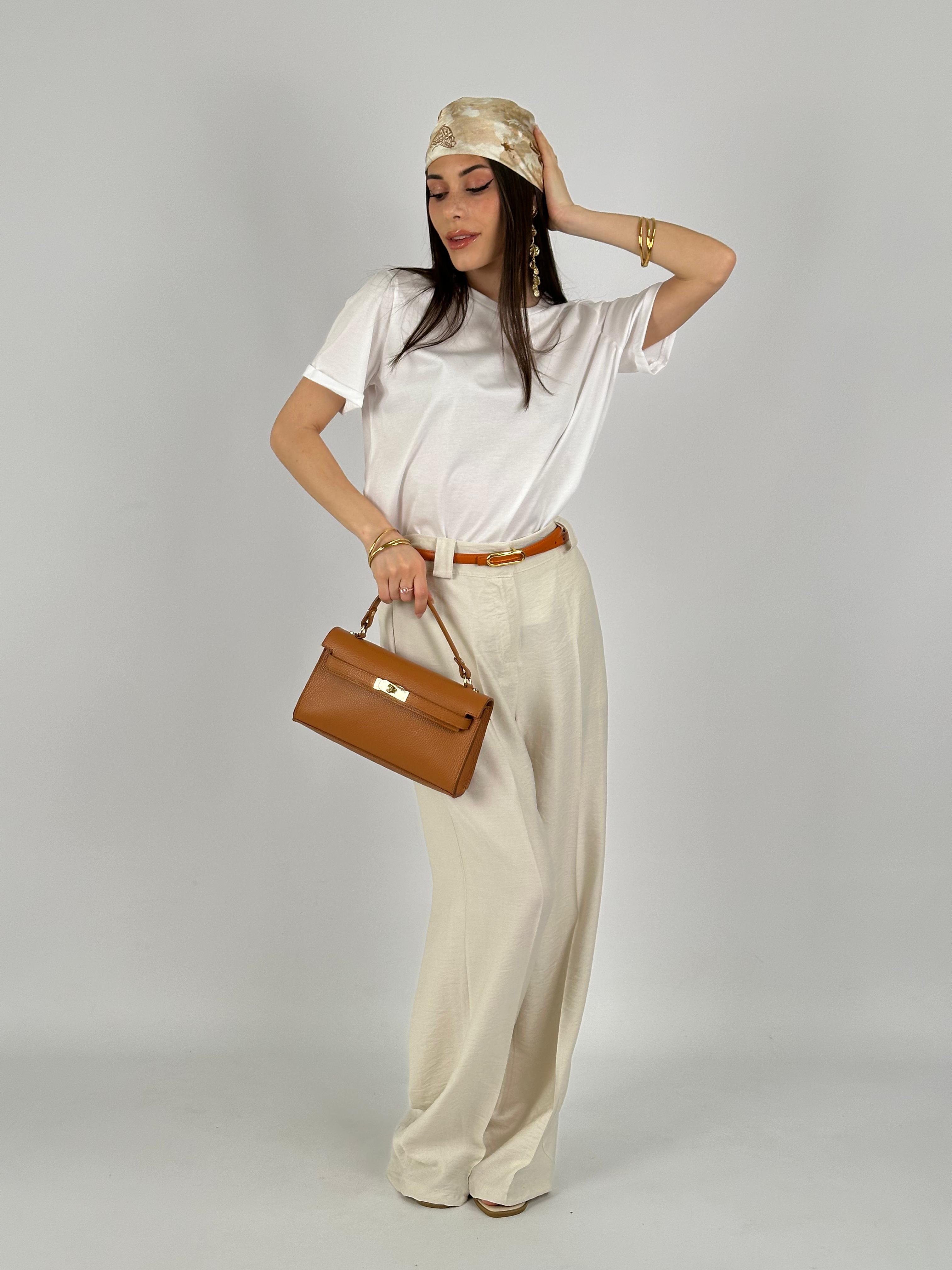 T-shirt monocolore bianca