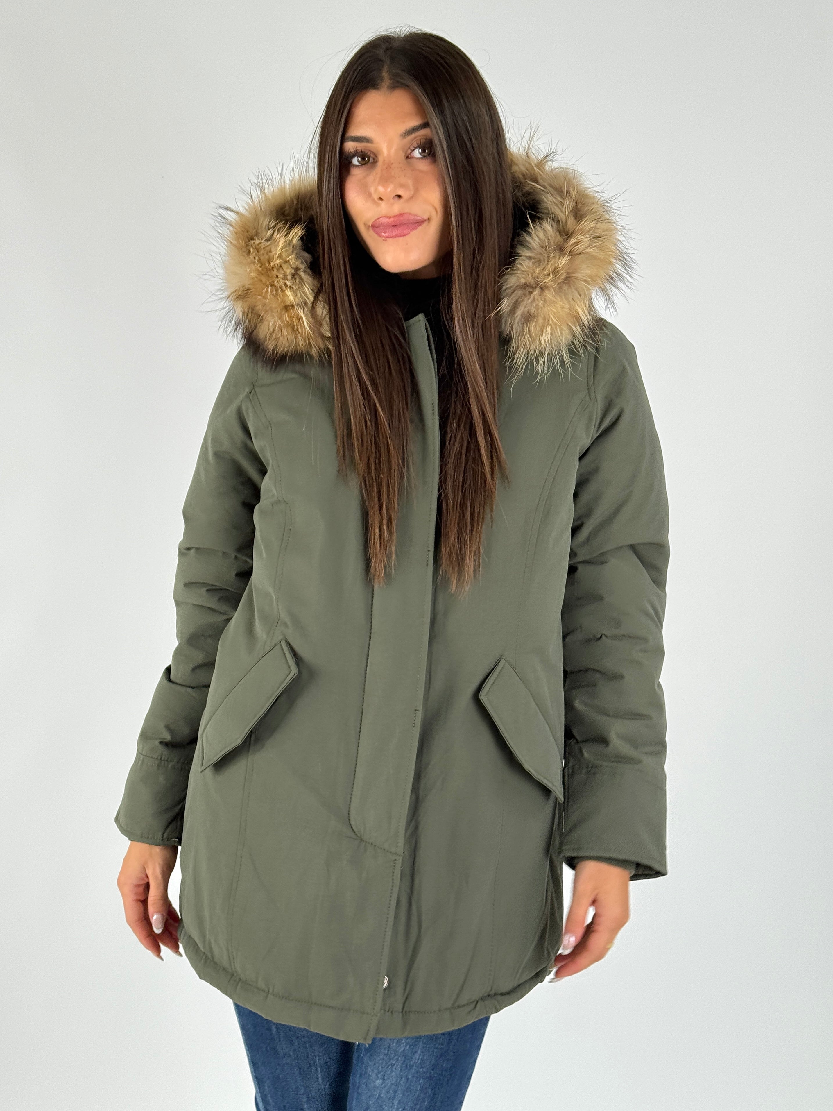 Giaccone Parka verde