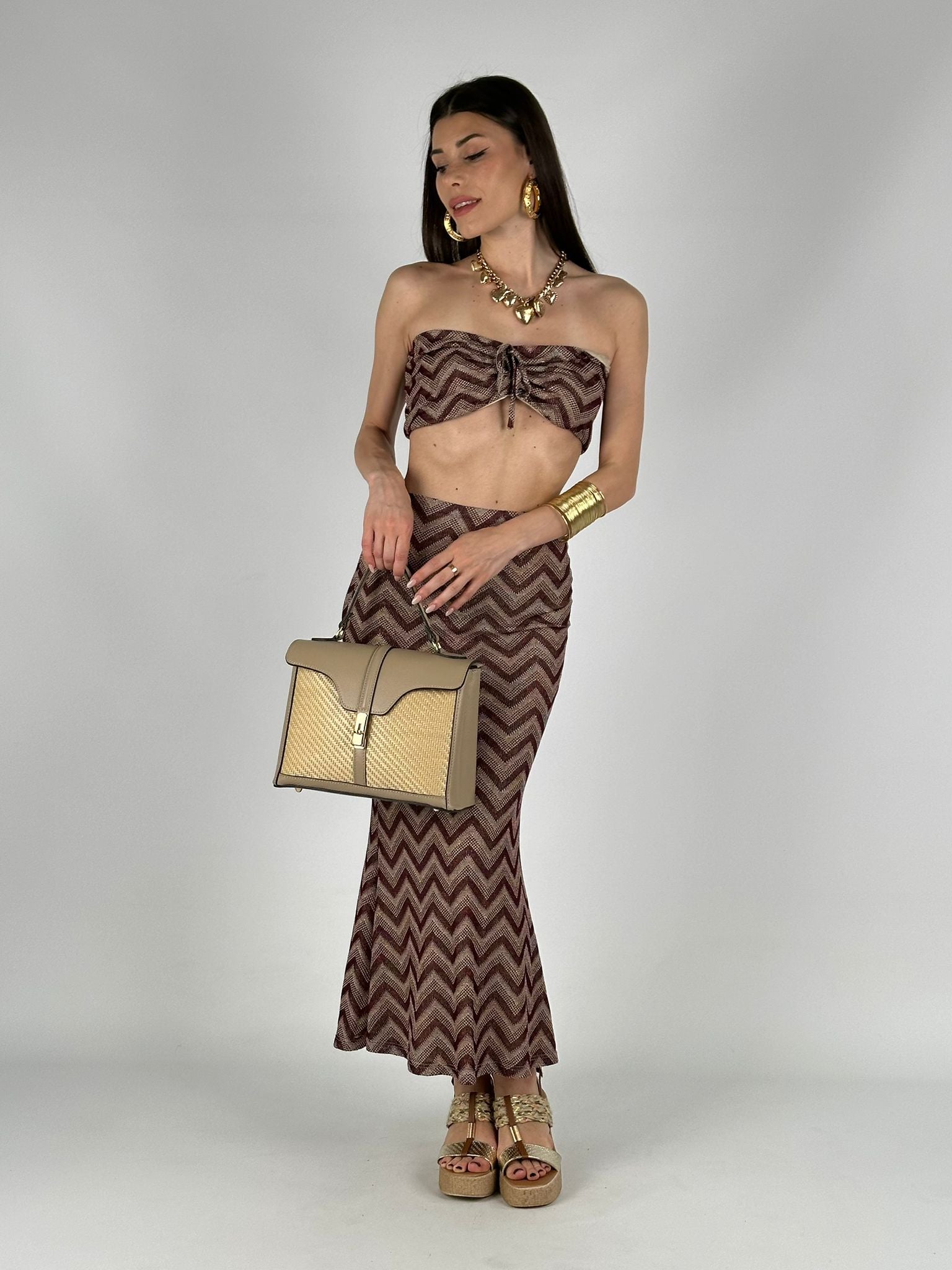 Completo missoni malva