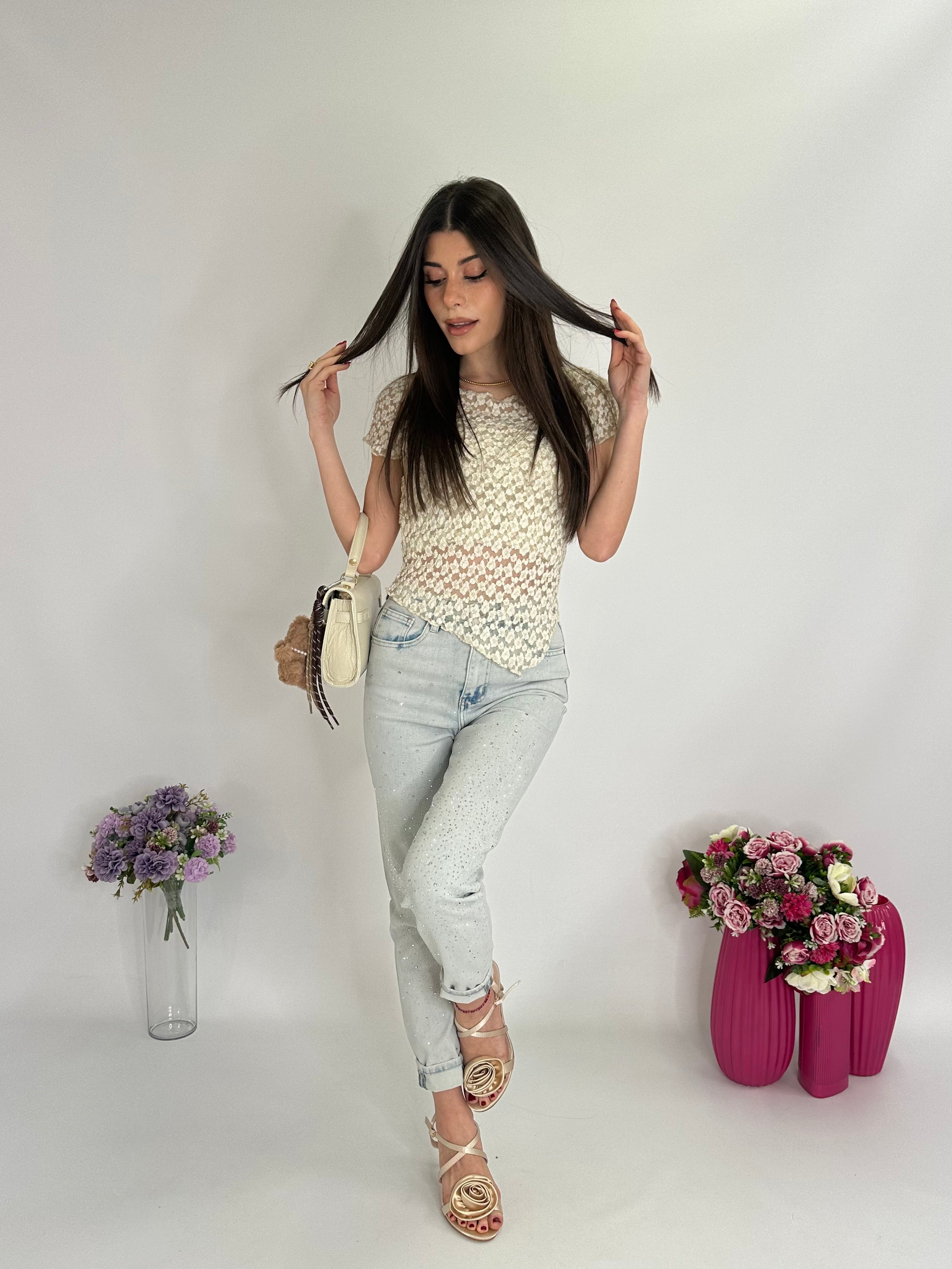 Jeans zirconi skinny