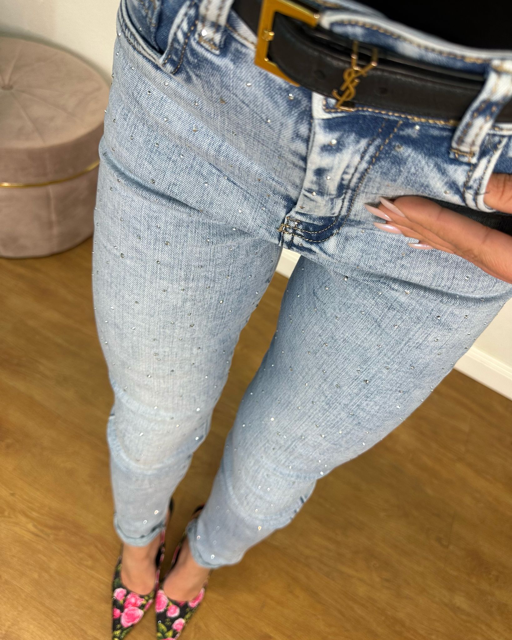 JEANS DENIM DAY 389 skinny zirconi
