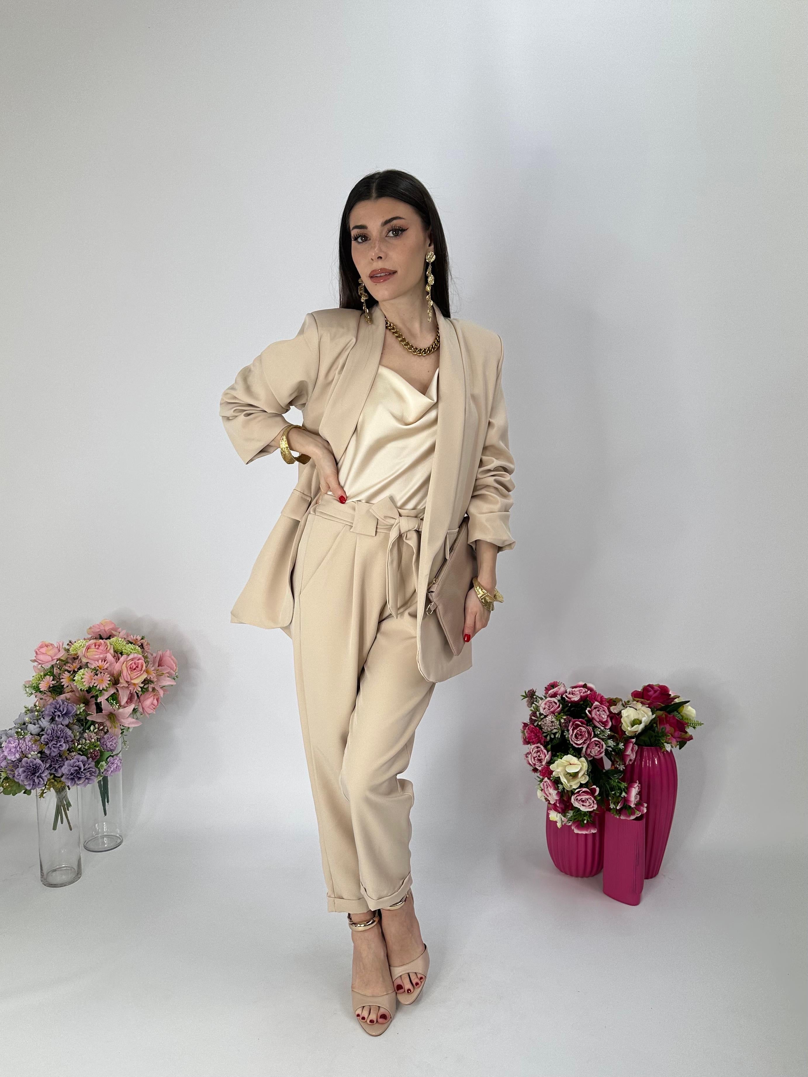 Pantalone Mon Amour beige