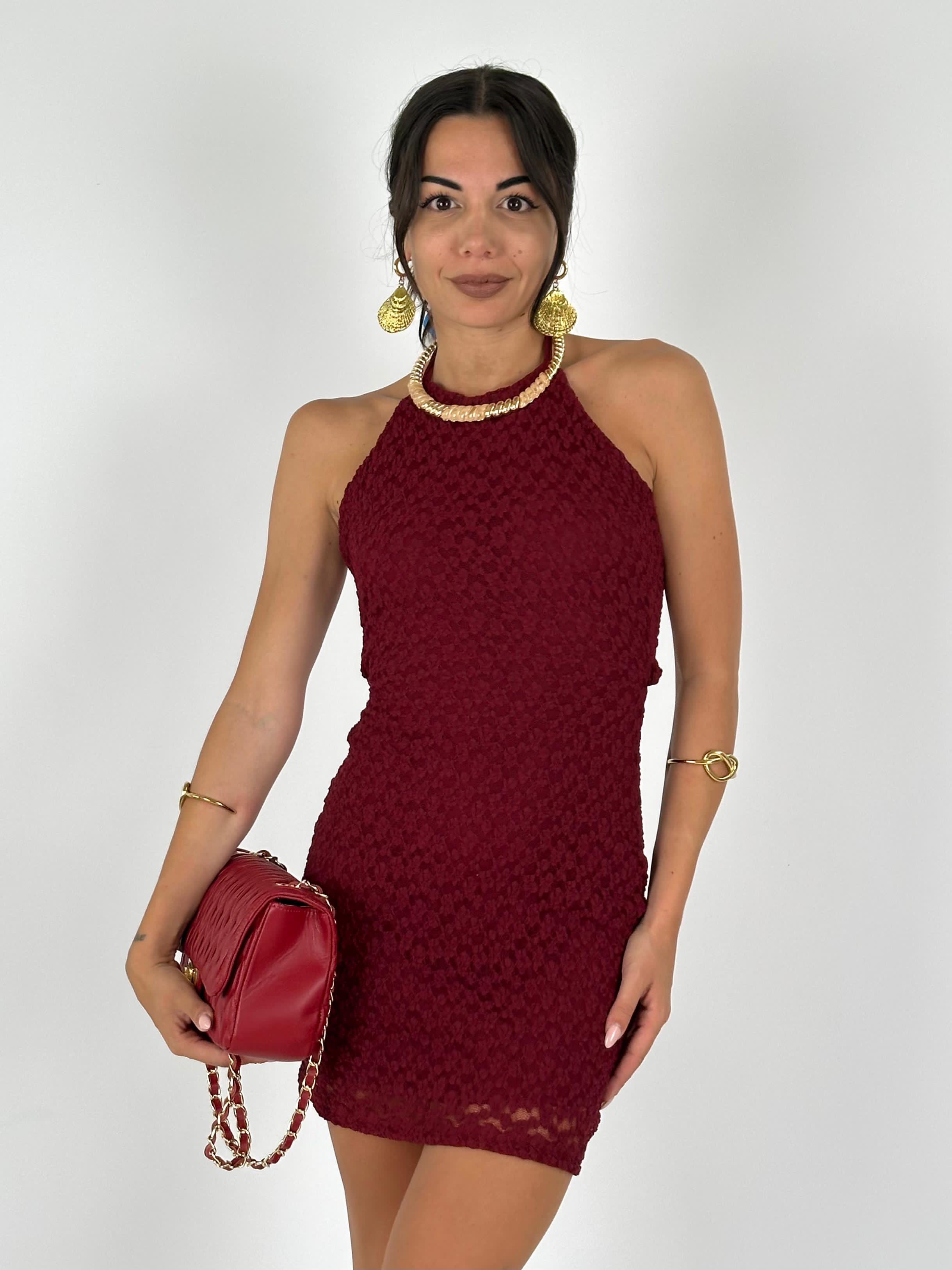 Abito Wendy Bordeaux