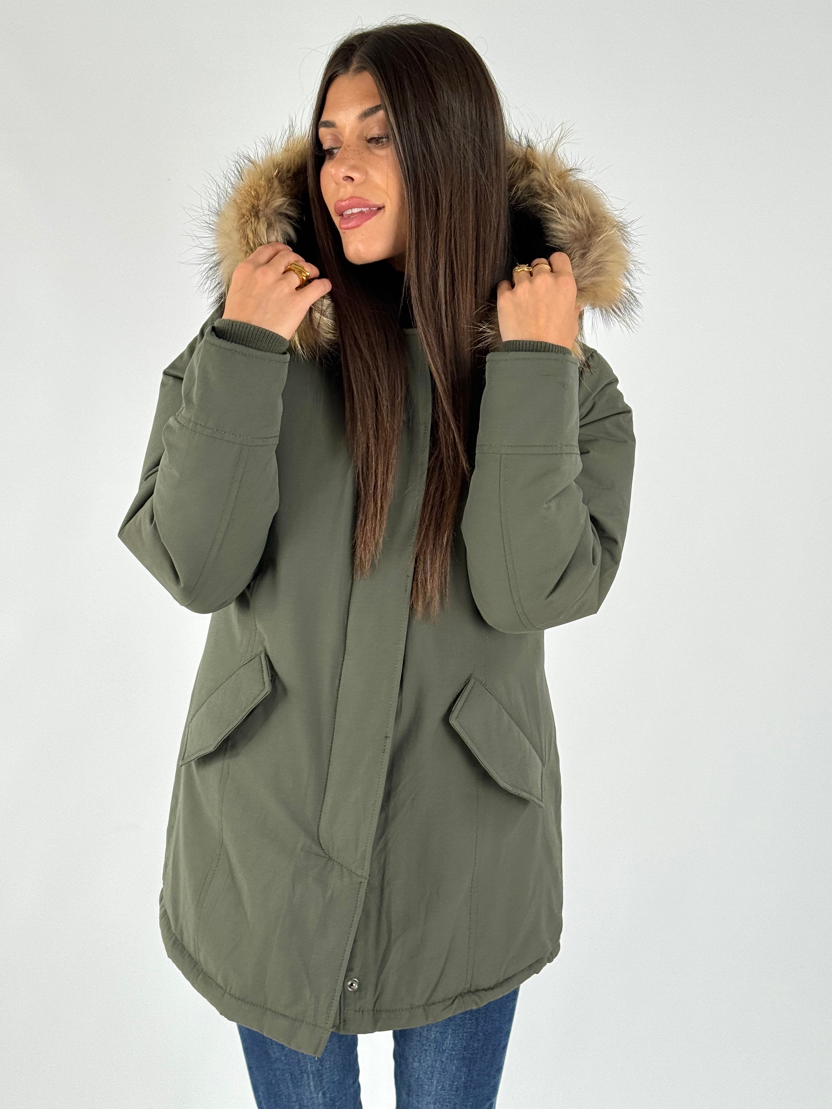 Giaccone Parka verde