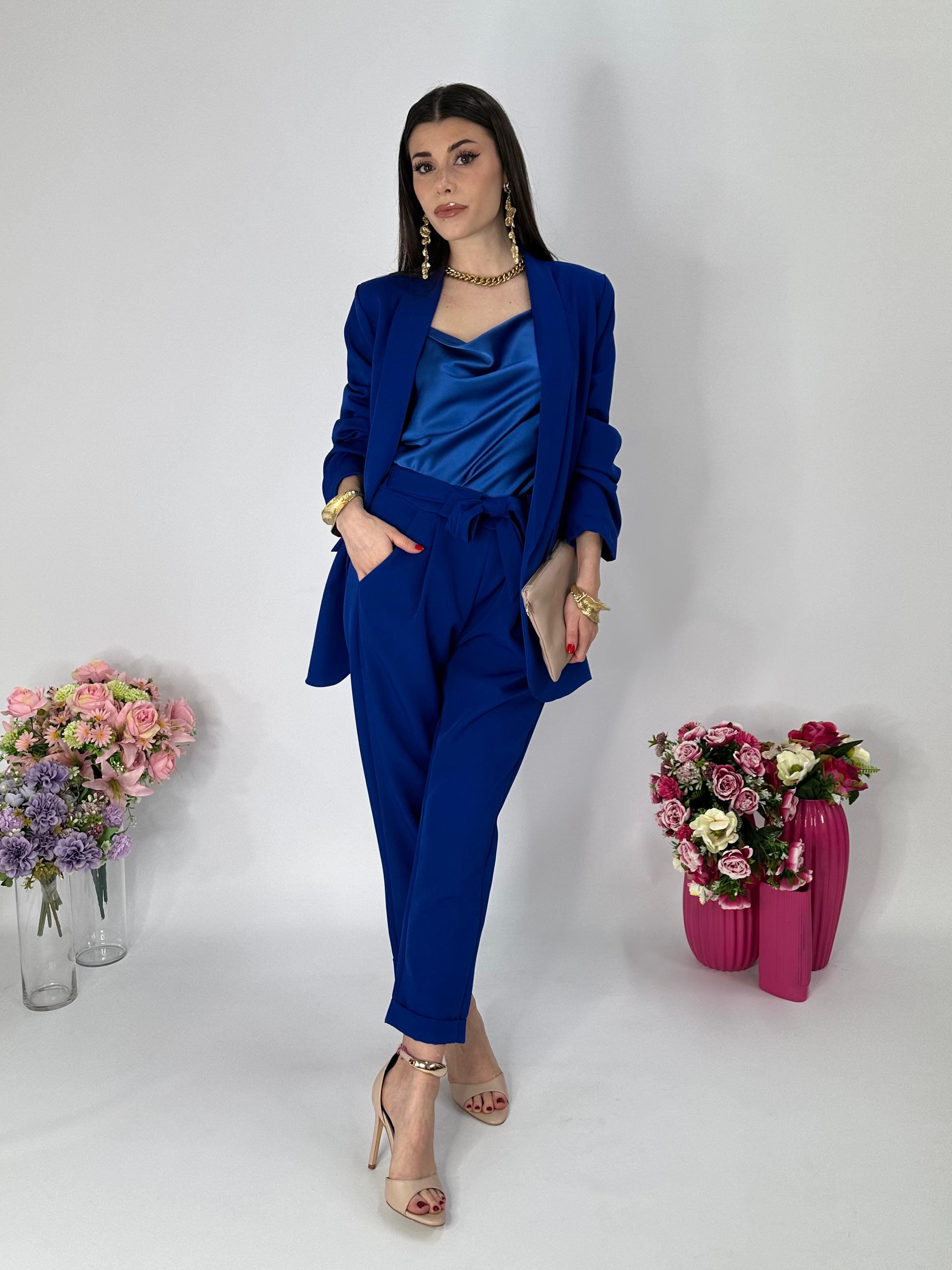 Pantalone Mon Amour blu elettrico