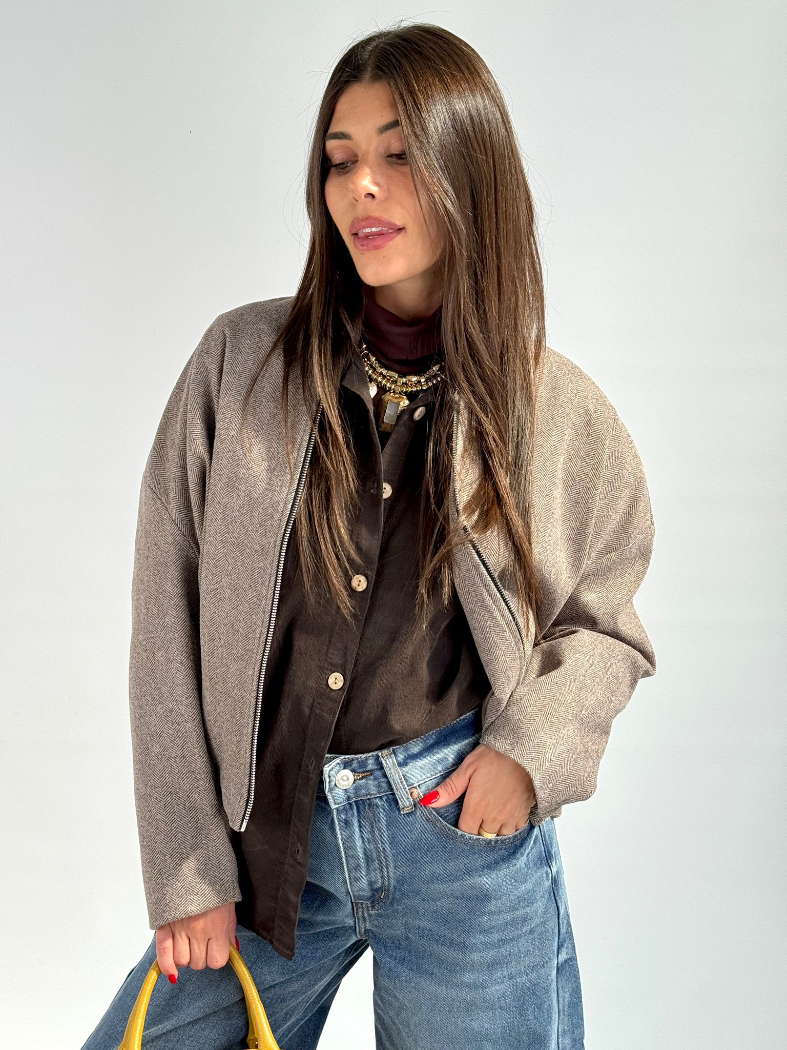 Bomber Karol tabacco