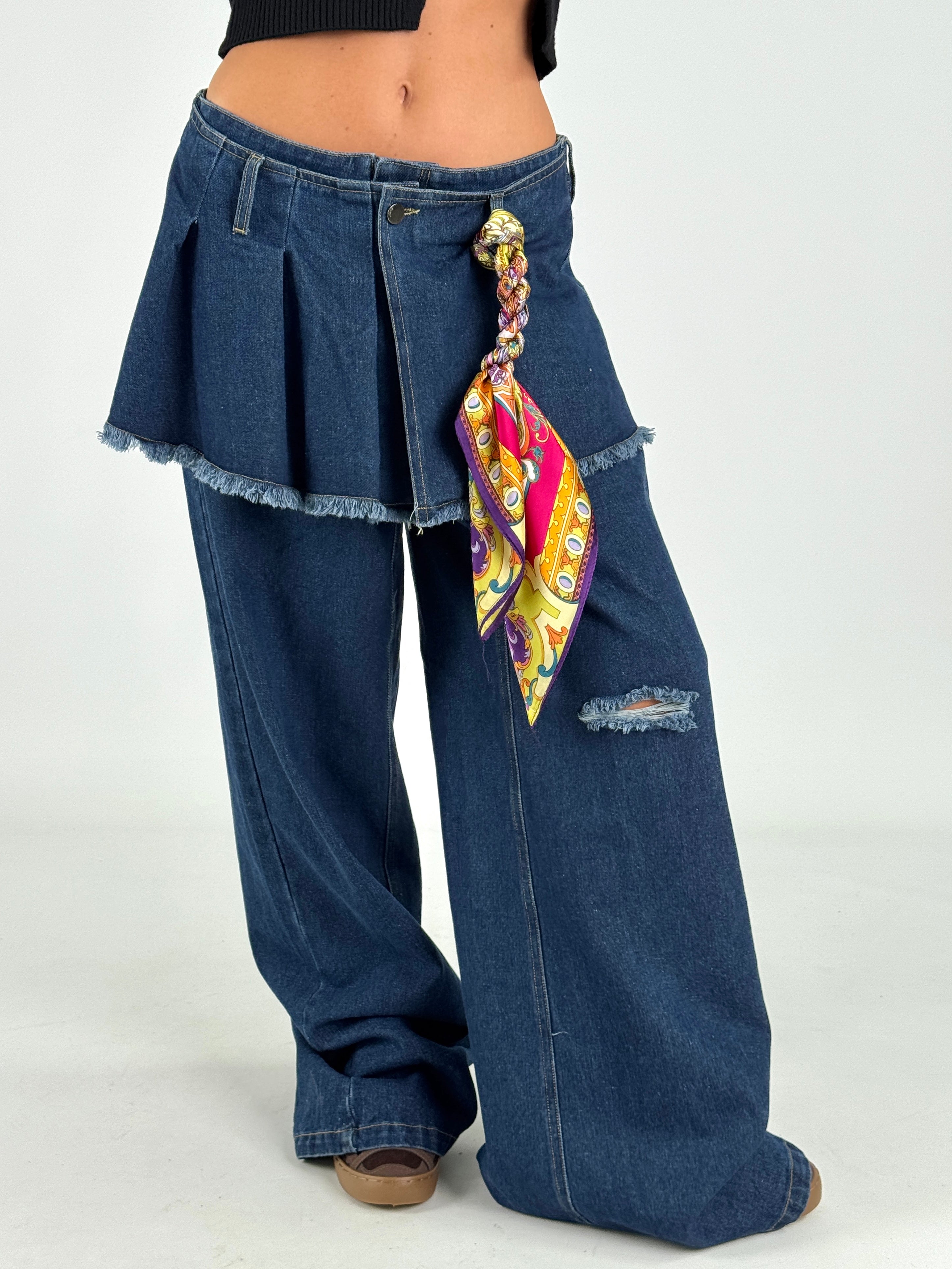 Jeans gonnellino