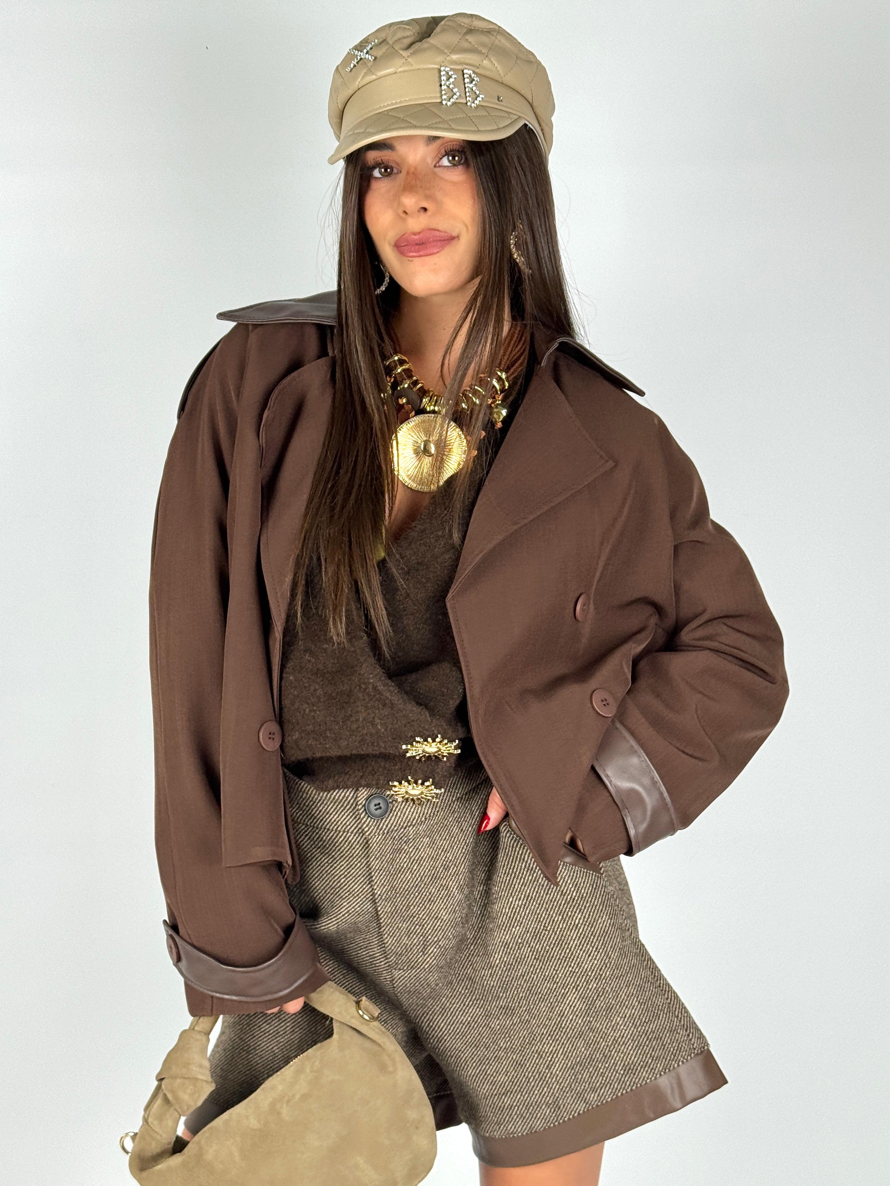 Trench corto Amelia moro