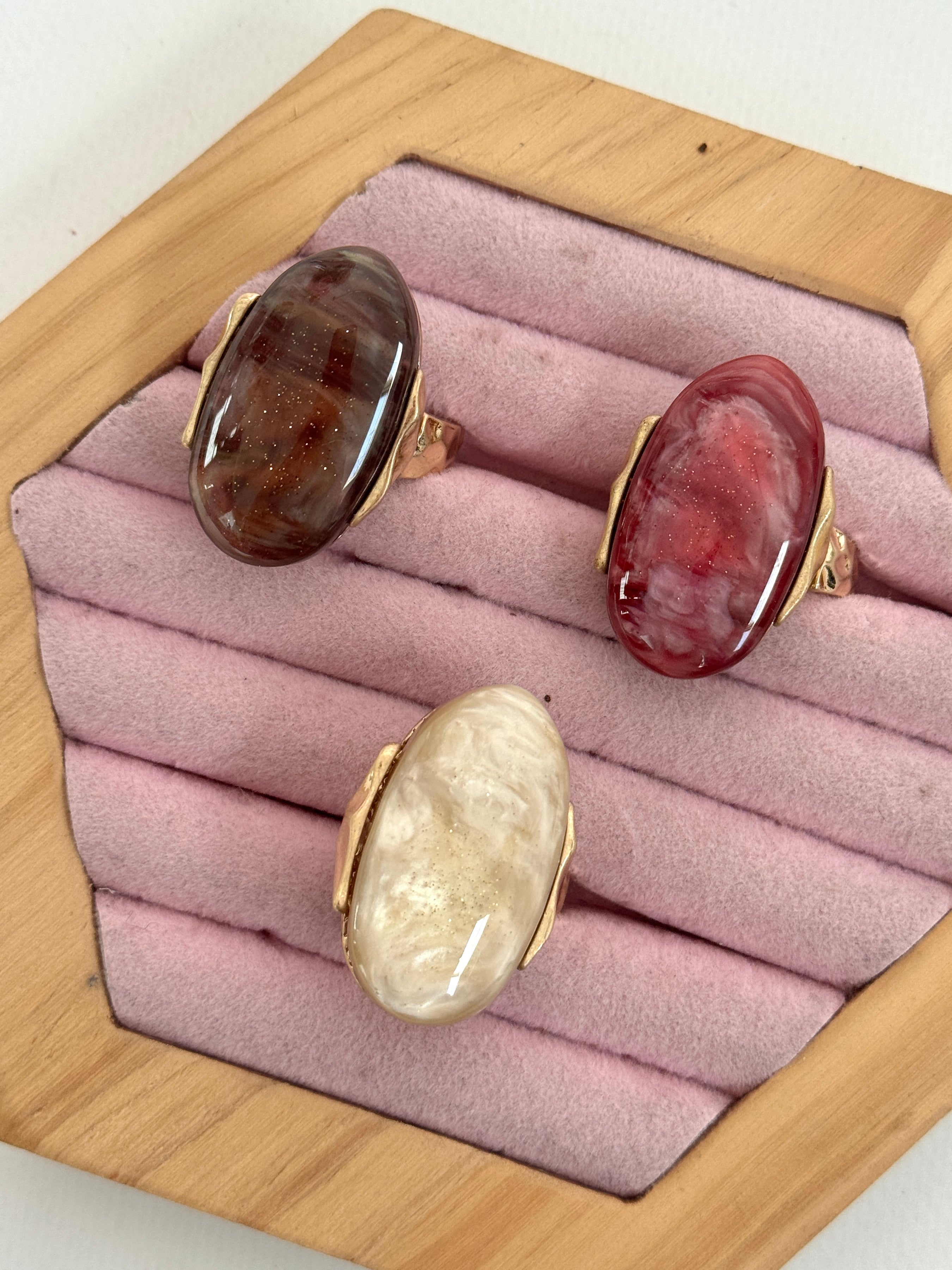Anello maxi pietra