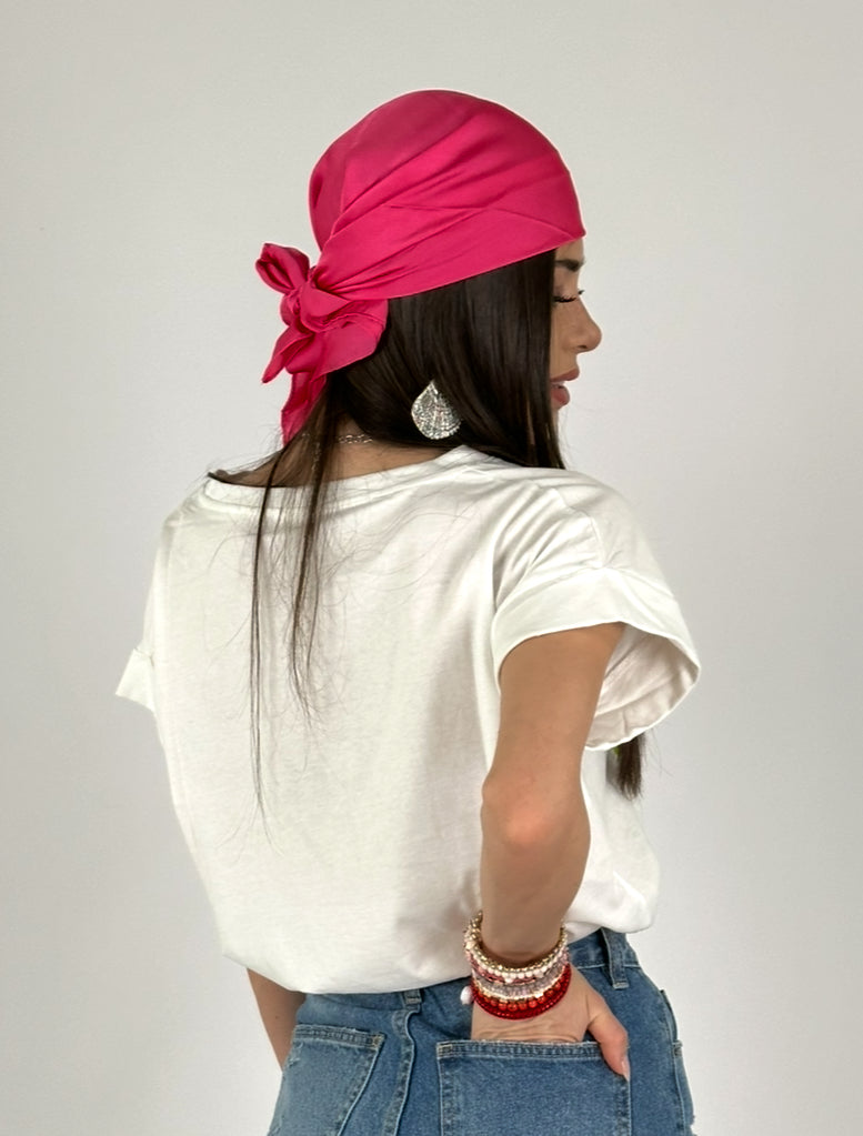 BANDANA FOULARD tinta unita 10 colori