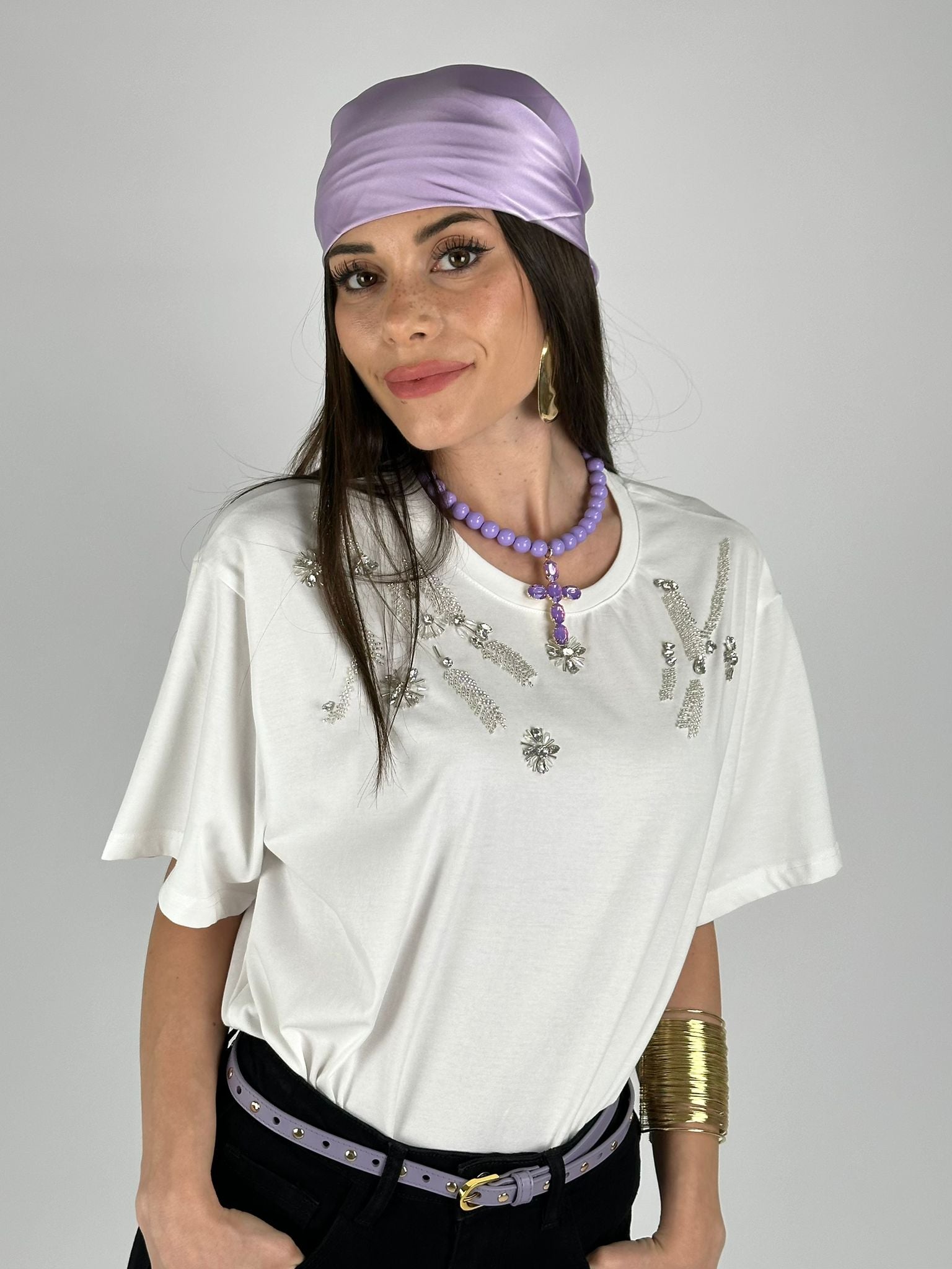 T-shirt 100% zirconi applicazioni